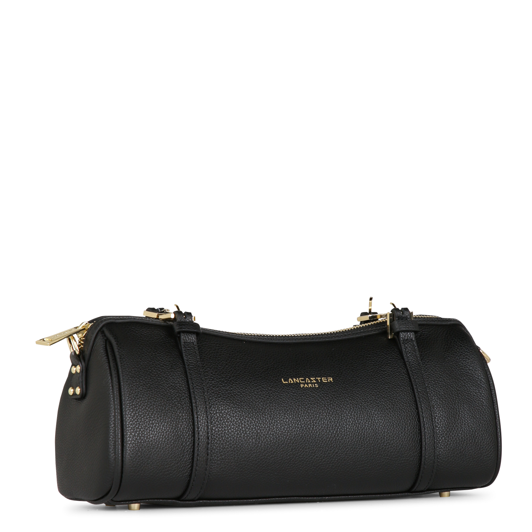 Leather shoulder bag LANCASTER PARIS Black
