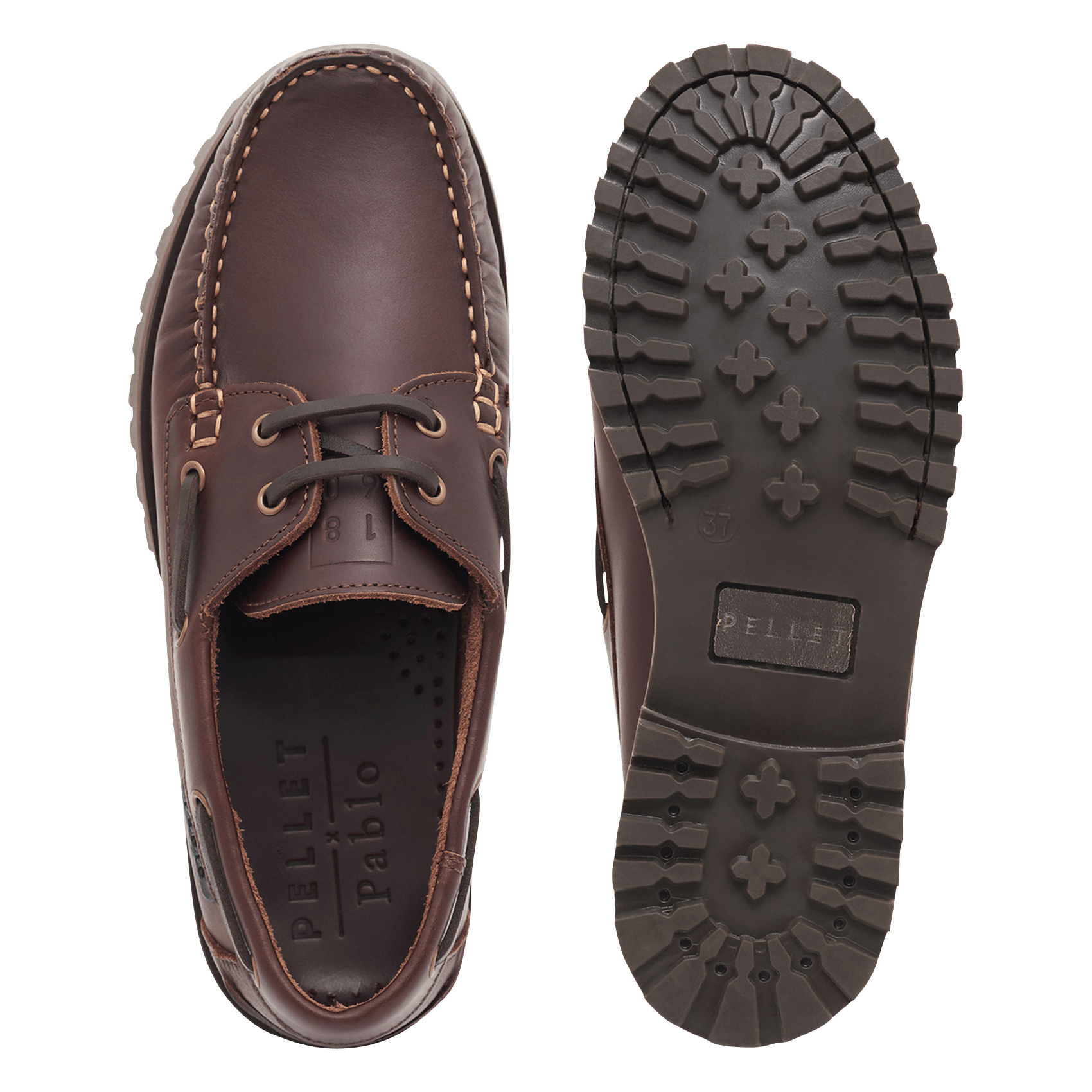 Segelschuhe aus Leder PABLO Braun