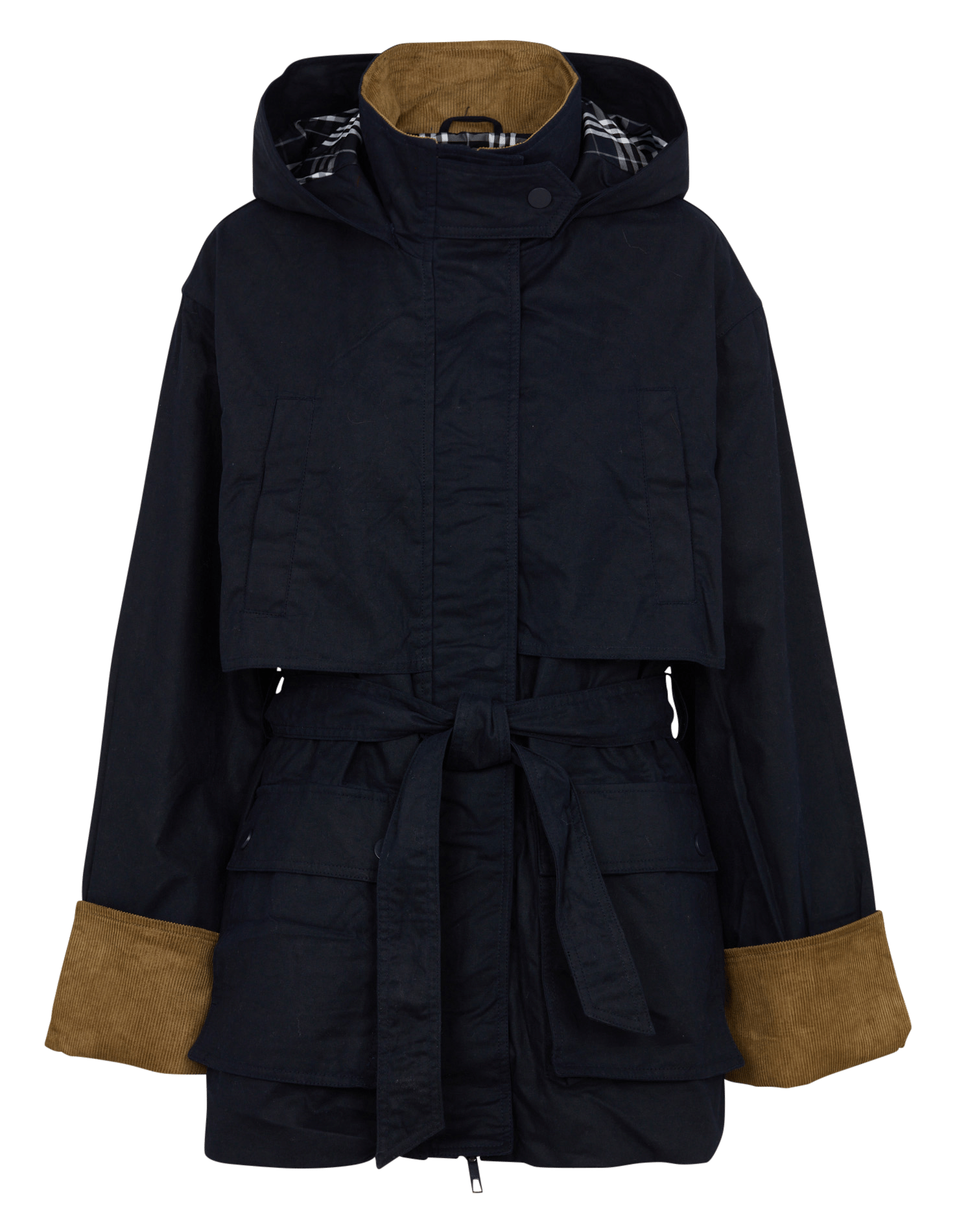 Fitted cotton trench coat ZAPA Blue