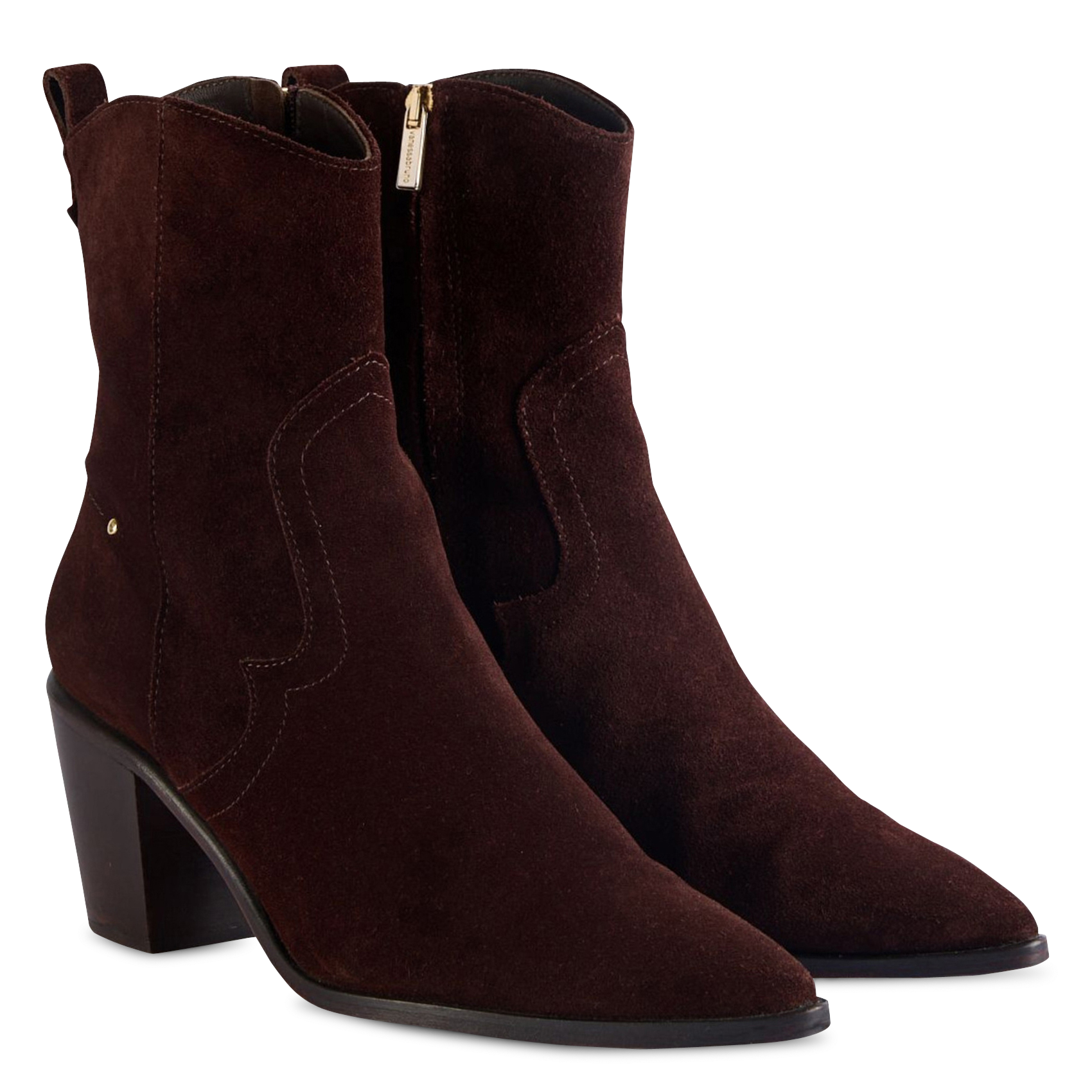 Bottines en cuir VANESSA BRUNO Marron