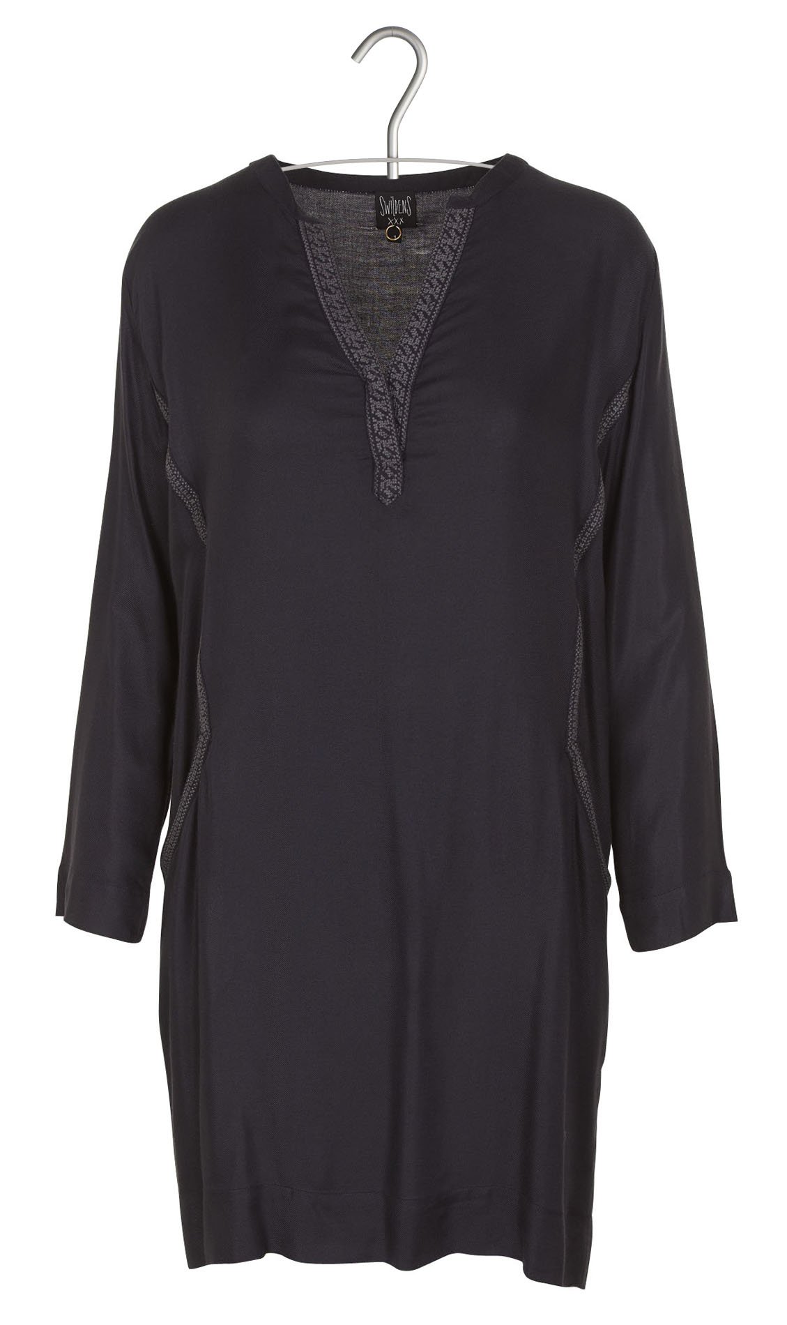 Robe courte fluide et décolletée Planet SWILDENS Bleu