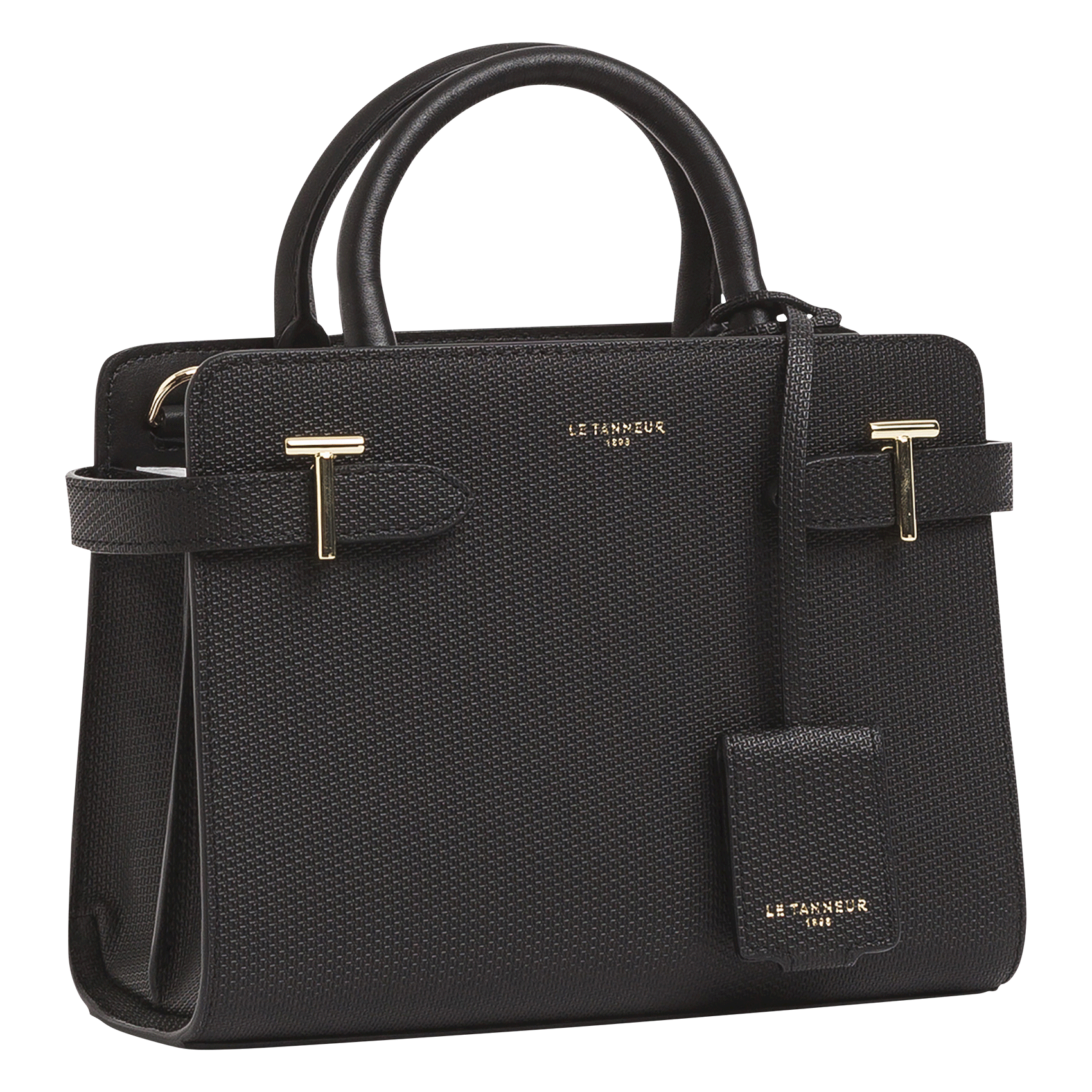 Sac bandoulière en cuir LE TANNEUR Noir