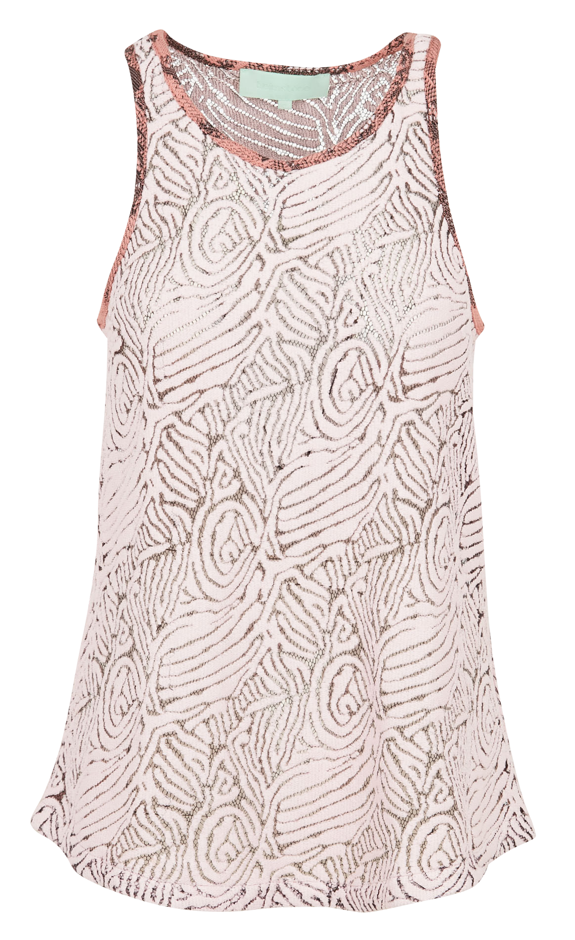 Round-neck cotton-blend tank top HEIMSTONE Pink