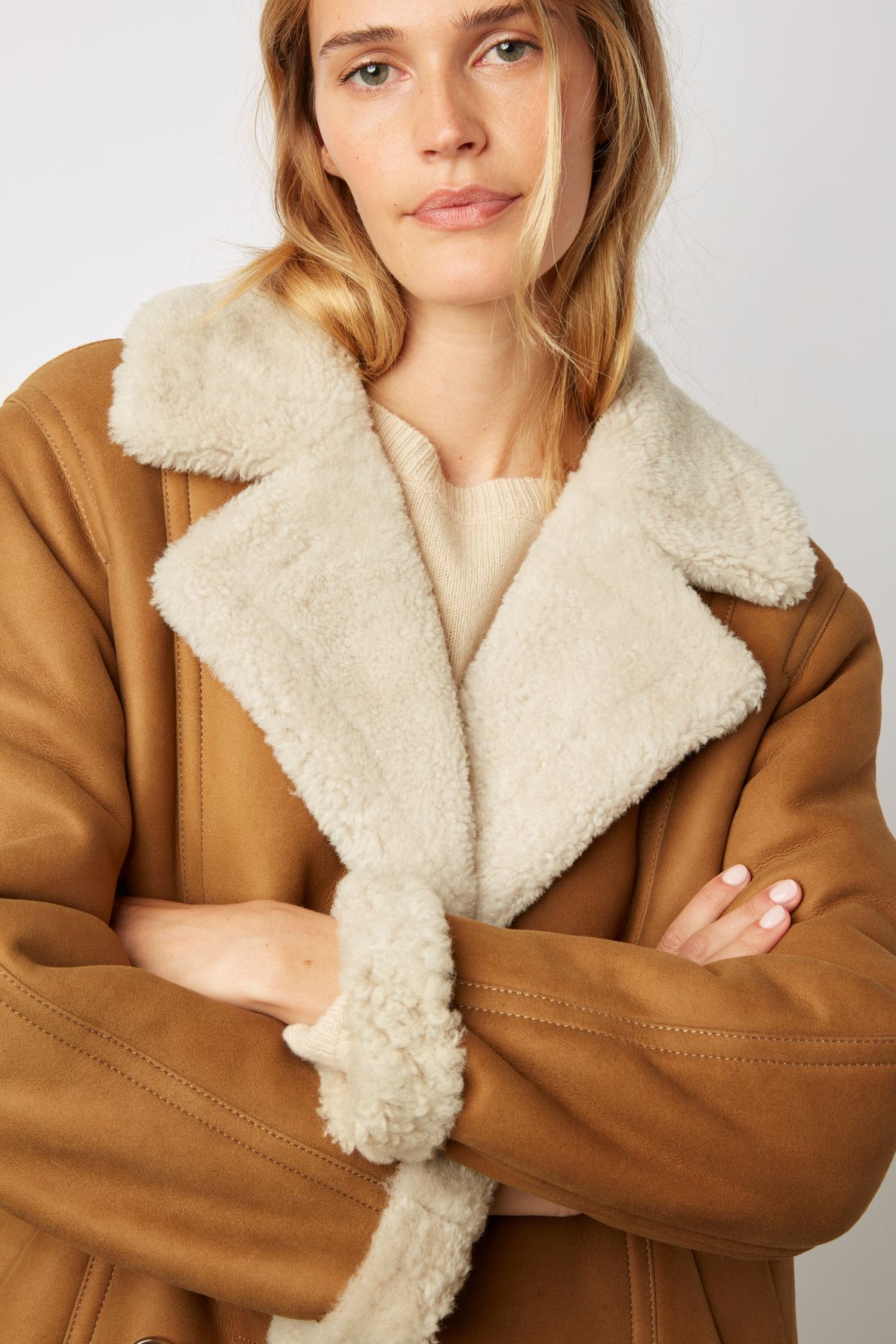 Gerard darel shearling clearance coat