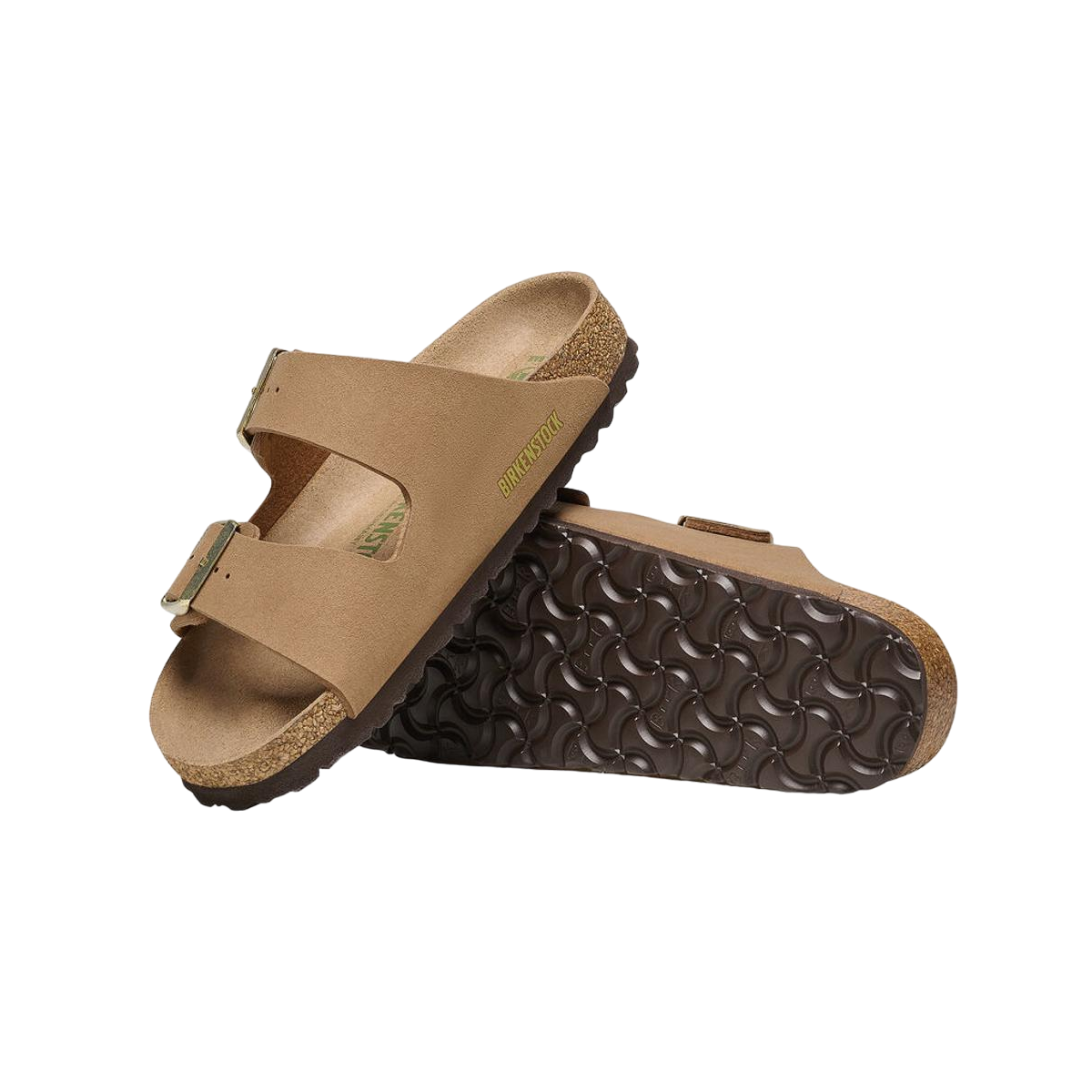 Faux leather sandals BIRKENSTOCK Brown