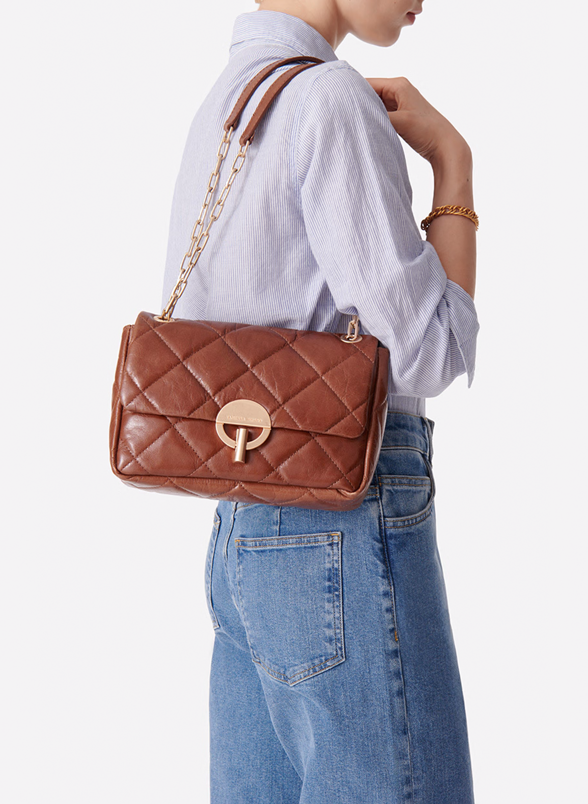 Leren crossbodytas  VANESSA BRUNO Bruin