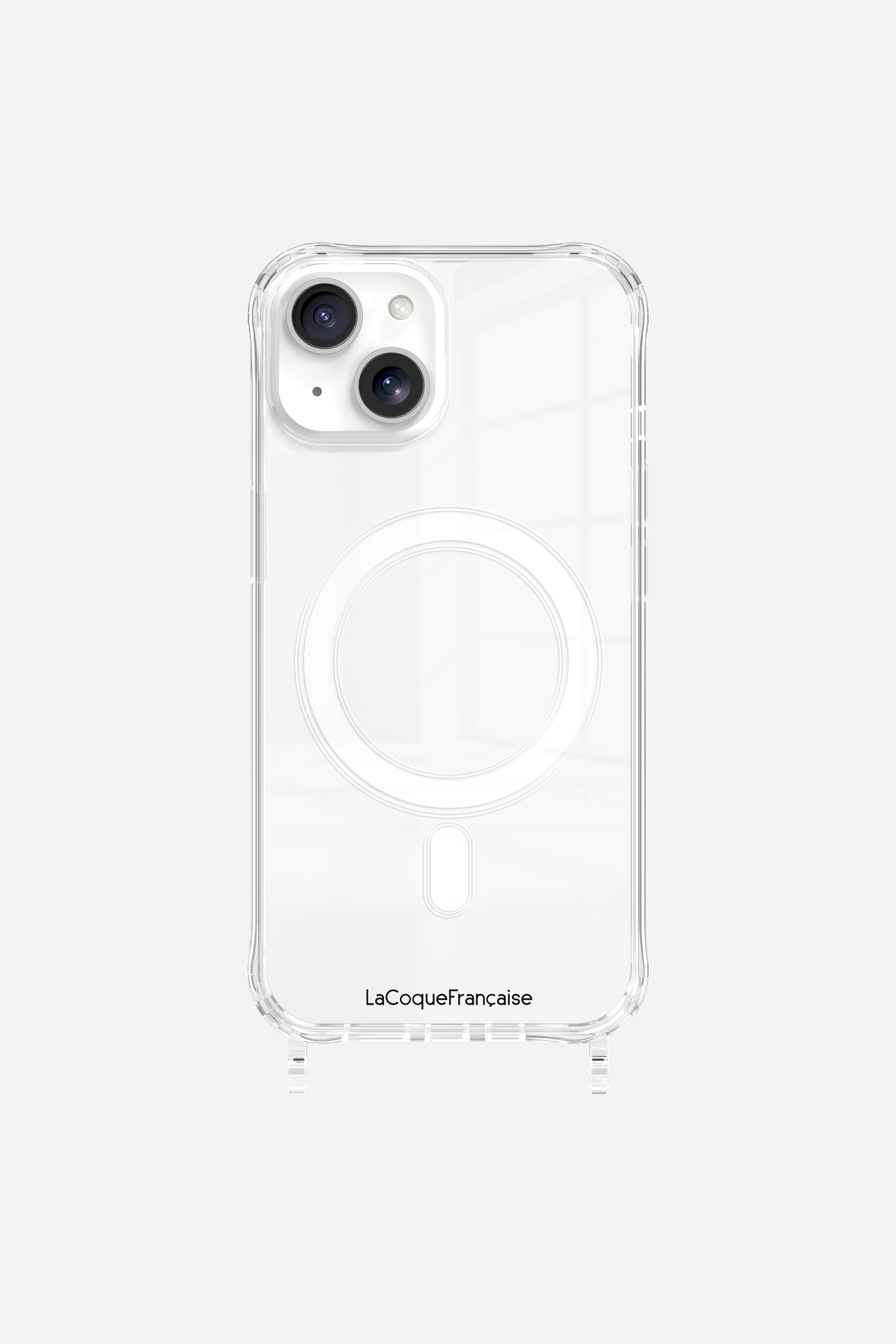 Magsafe phone case with rings for iPhone 14 LA COQUE FRANCAISE Silver