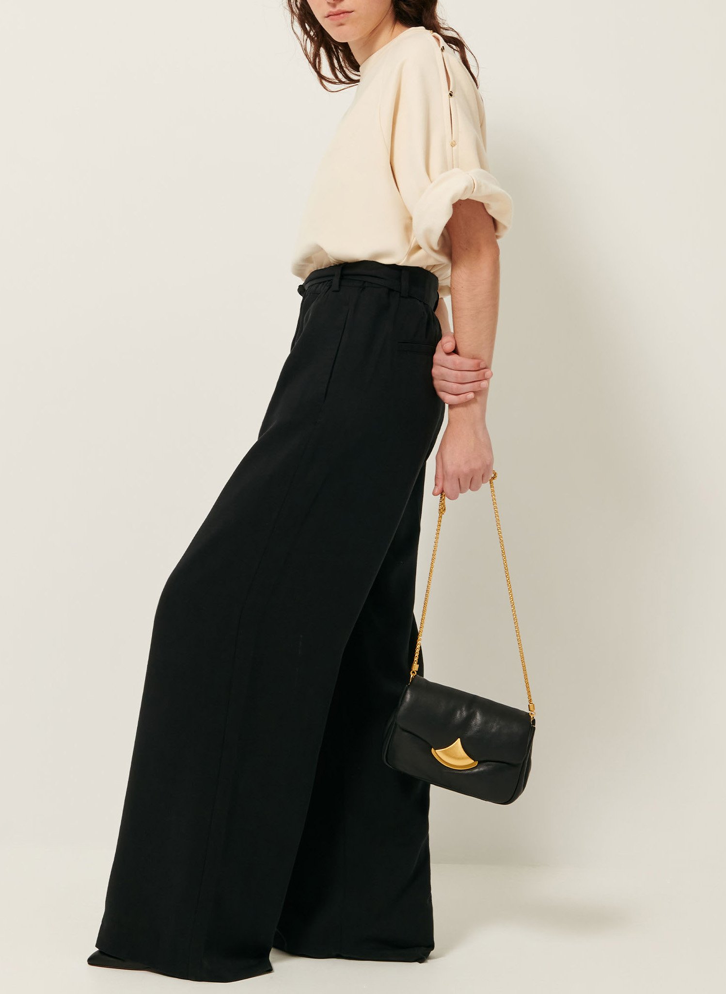 Wide trousers SESSUN Black