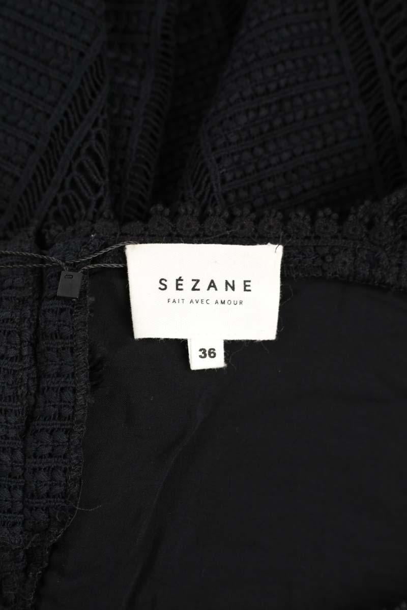 Cotton dress SEZANE - Seconde main Black