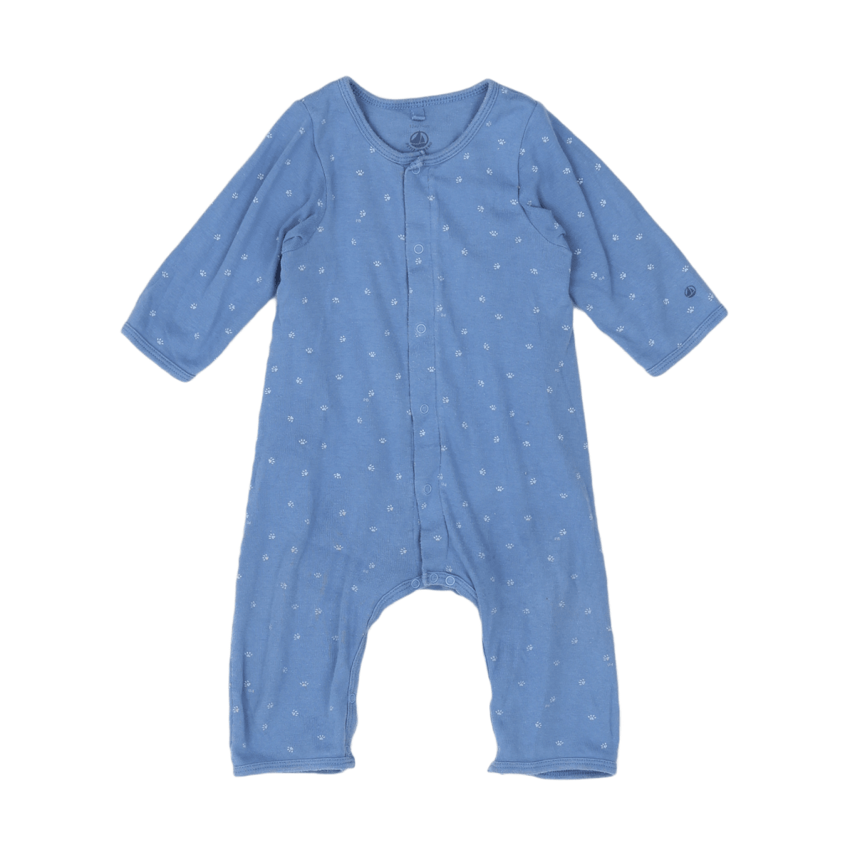 Blue Baby Pyjamas - 12 months PETIT BATEAU - Seconde Main Blue