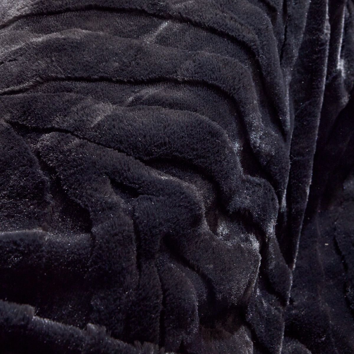 Jacquard plaid TODAY LINGE DE MAISON Black