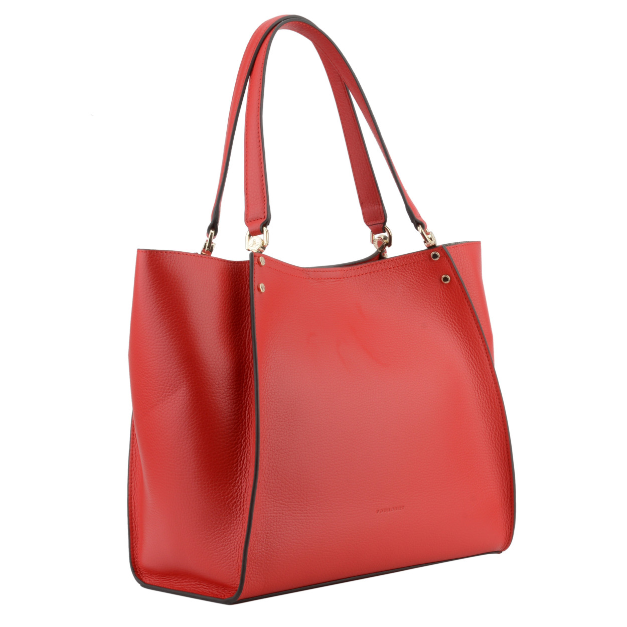 Billy L leather bag  POURCHET Red