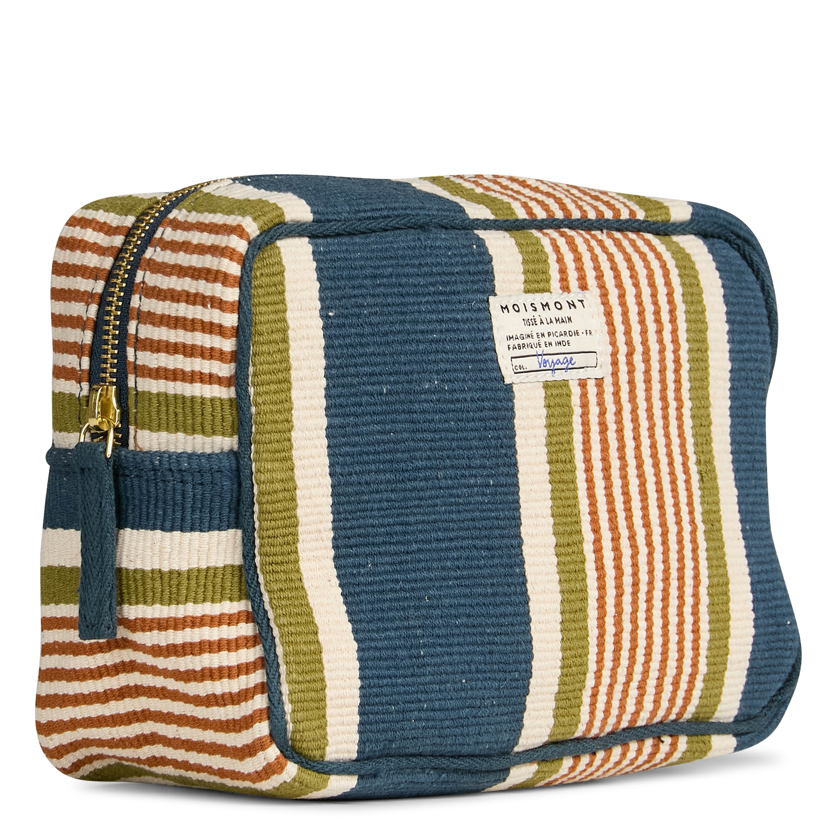 Kosmetiktasche aus Baumwolle MOISMONT Blau