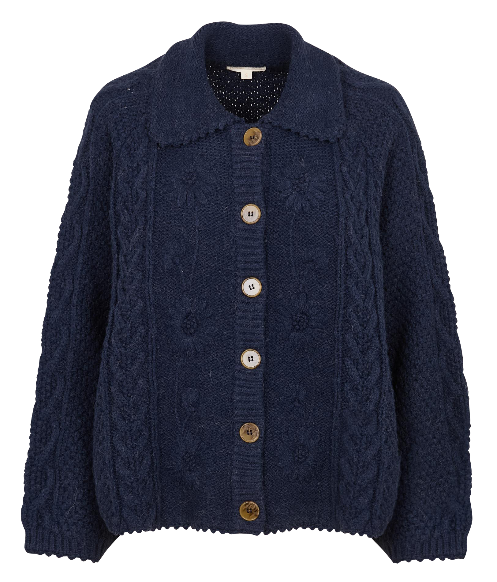 Gilet droit en maille LOUISE MISHA Bleu