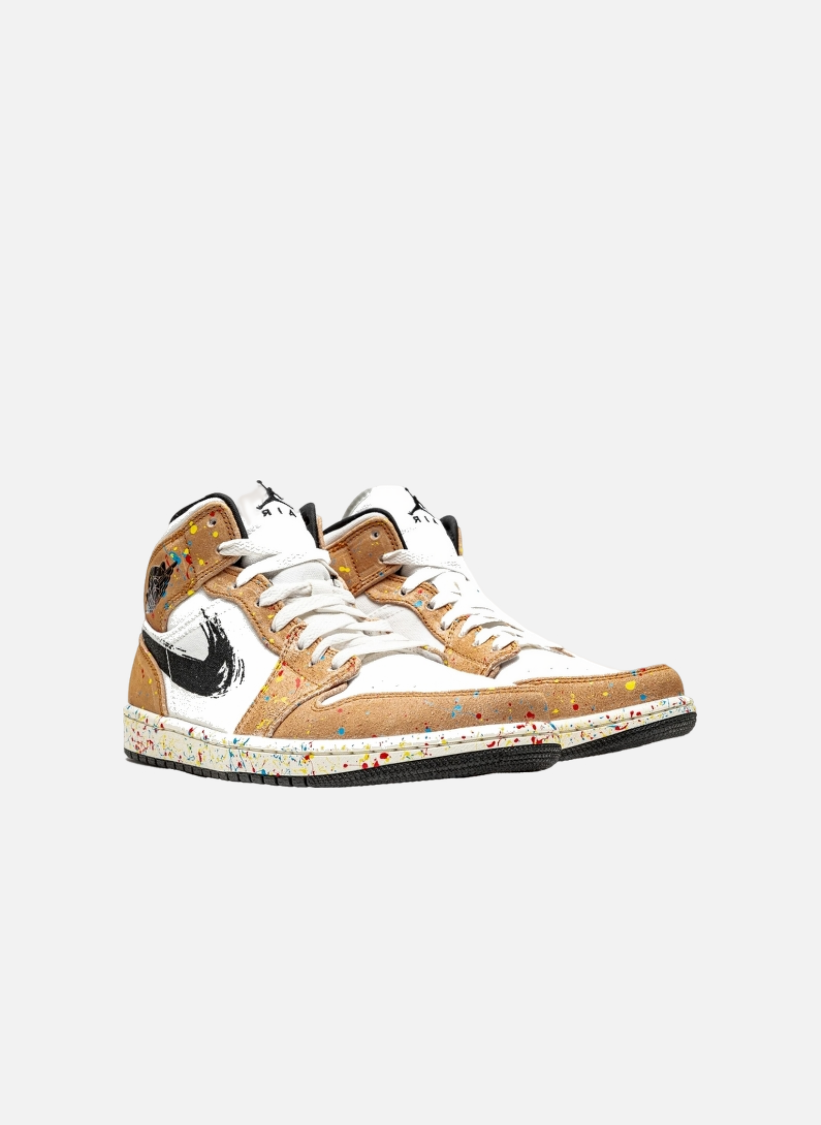 High-top leather sneakers Jordan White