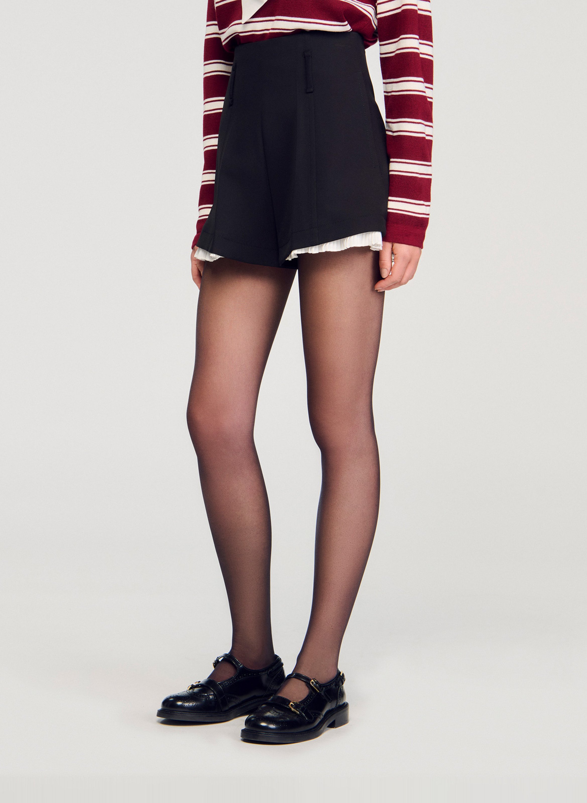 Short droit  SANDRO Noir