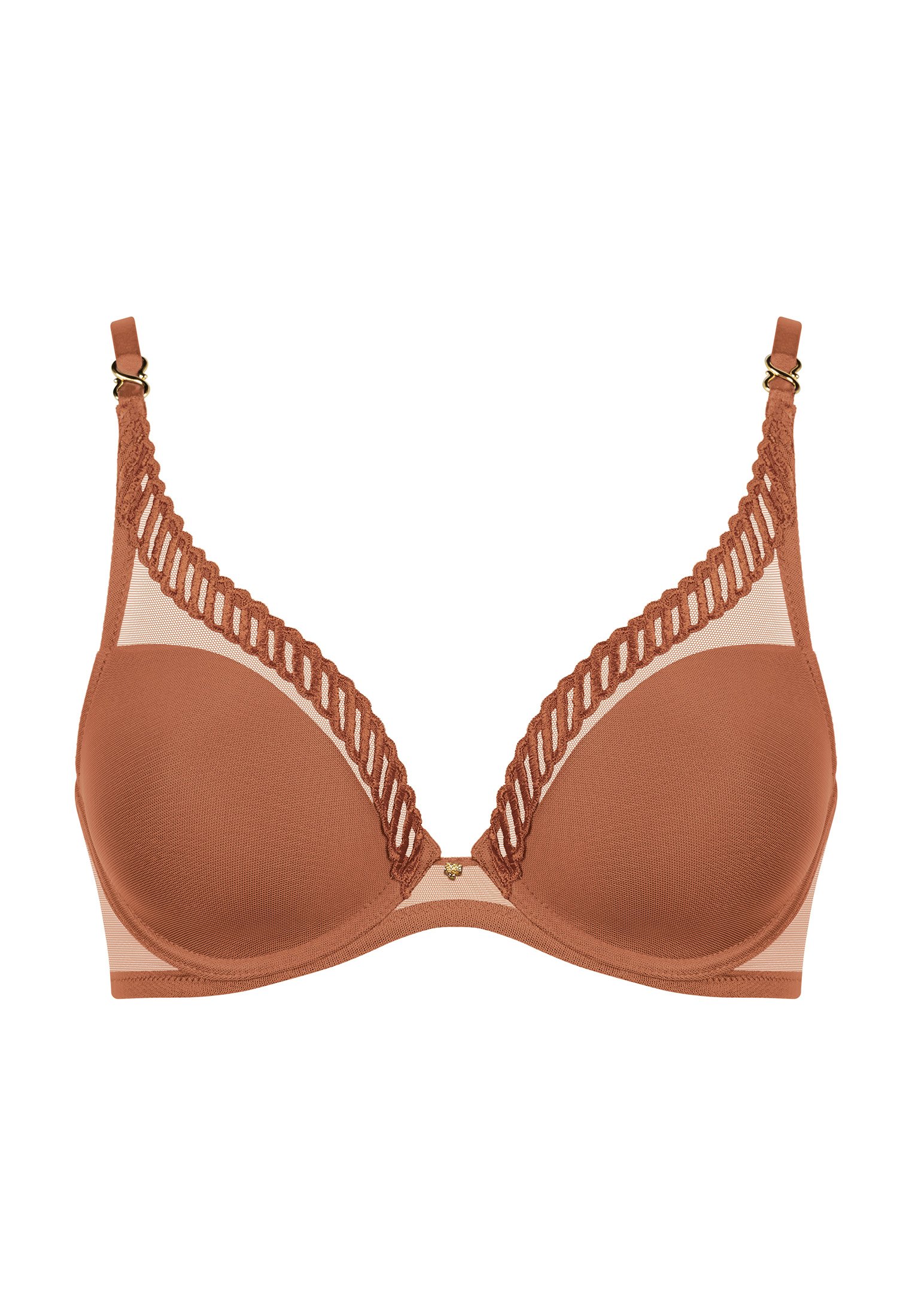 Architecture underwired triangle bra AUBADE Brown