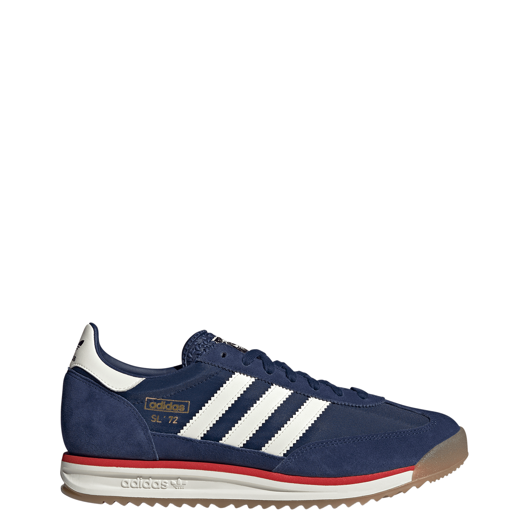 Contrasting leather-effect low-top sneakers ADIDAS Blue