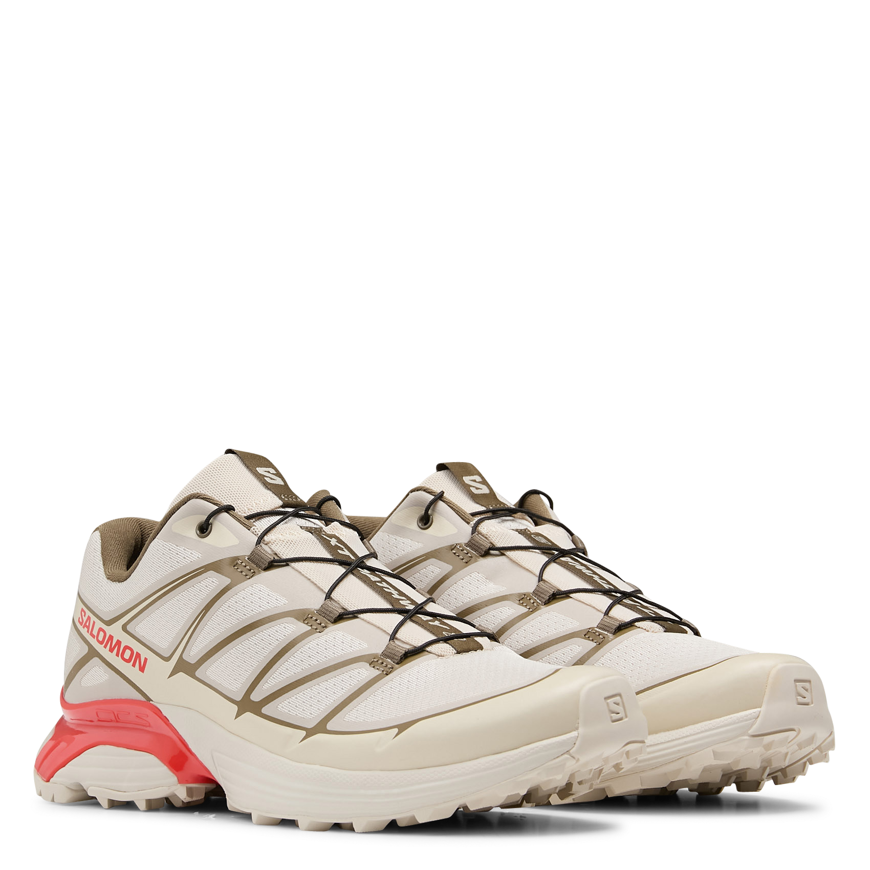 Baskets basses en tissu SALOMON Argent