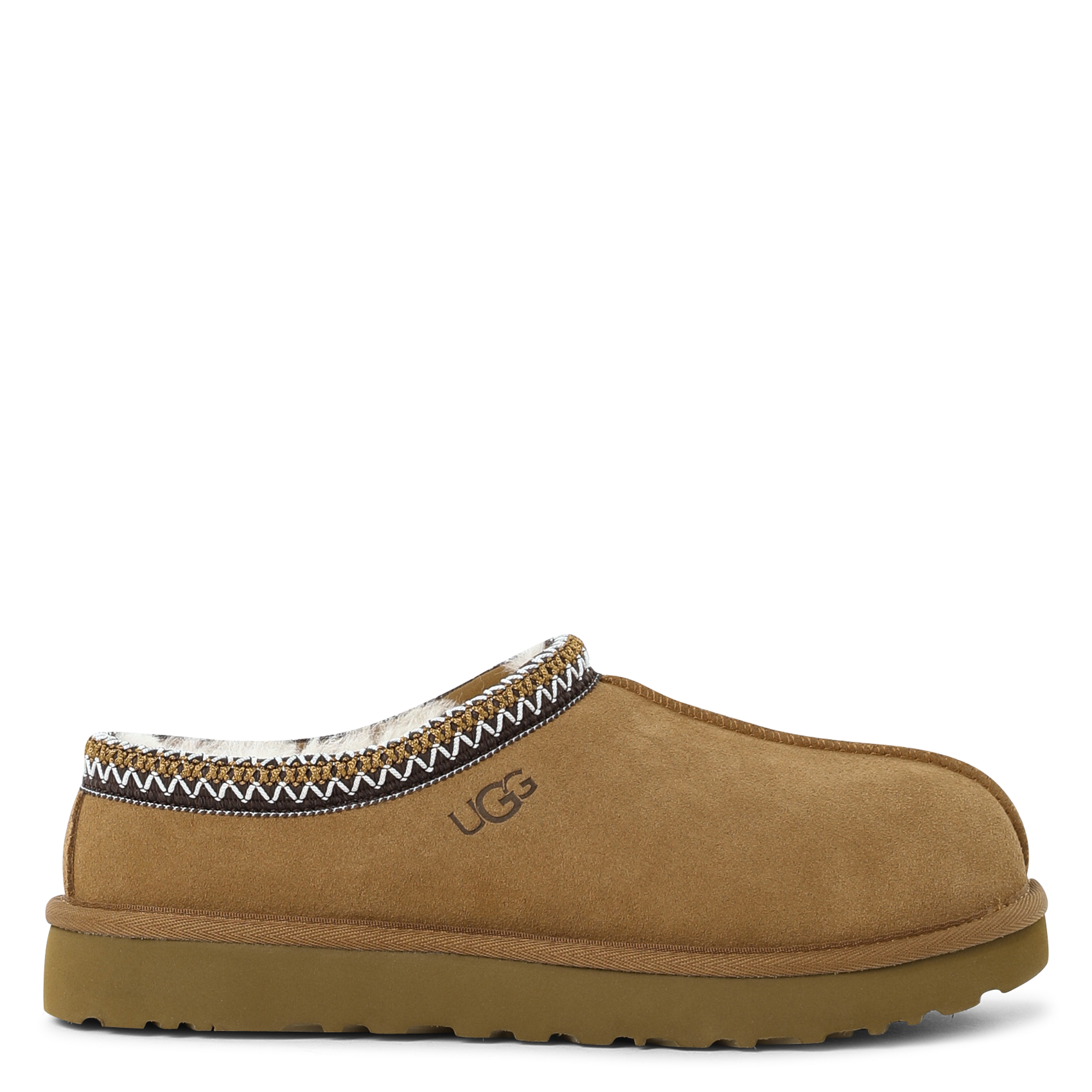 Deels leren klompen UGG Bruin