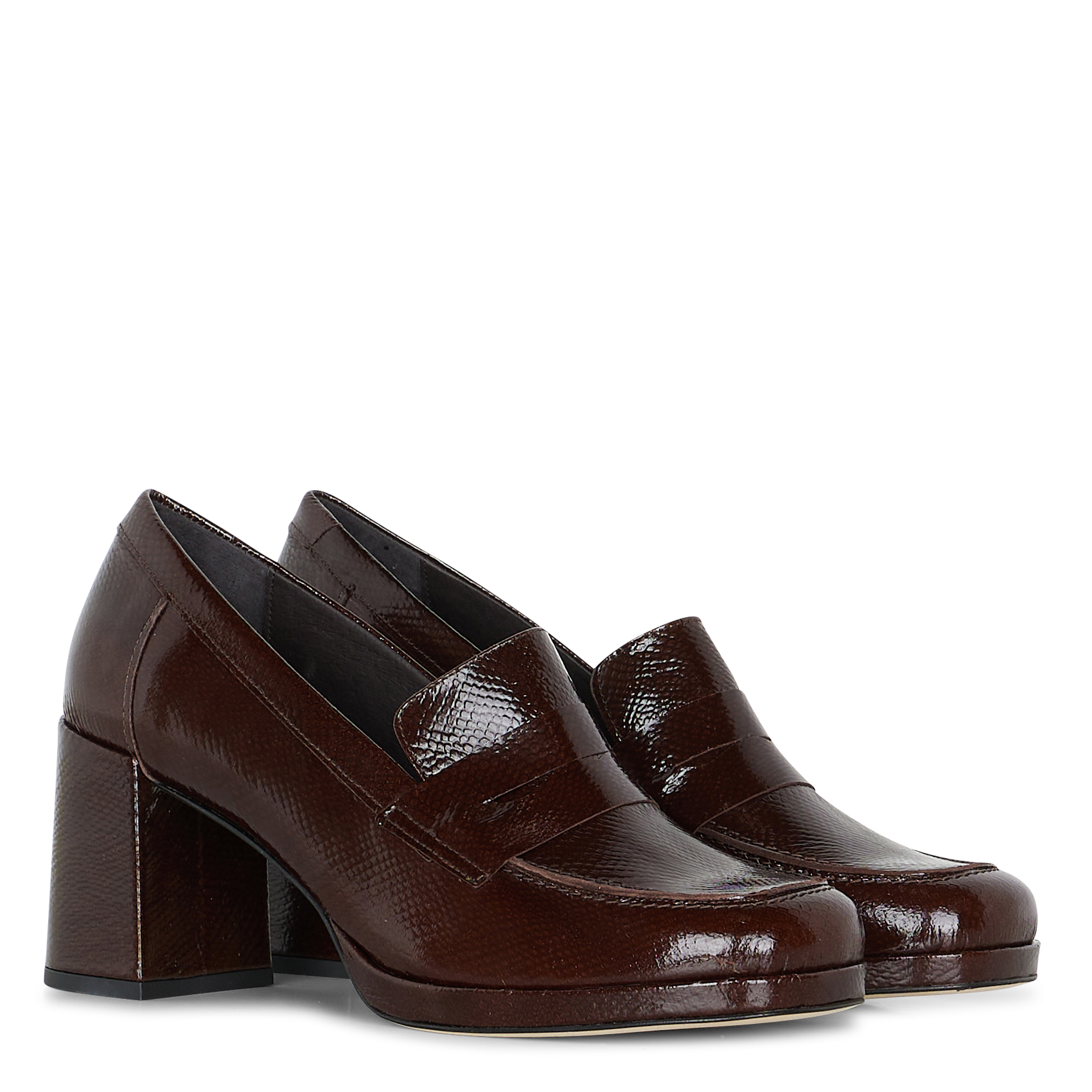 Mocassins en cuir ONE STEP Marron