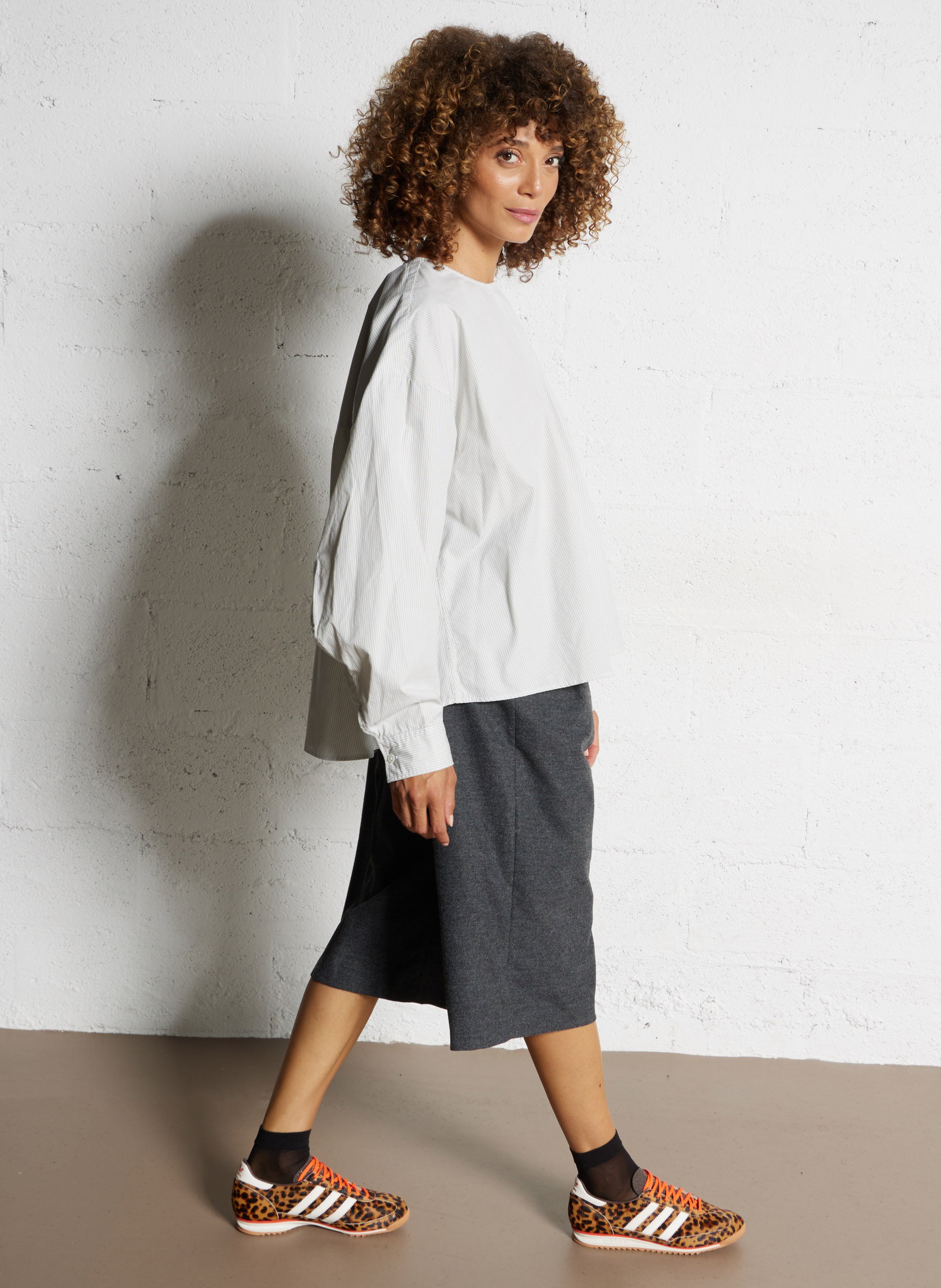 Katoenen oversized blouse BELLEROSE Blauw