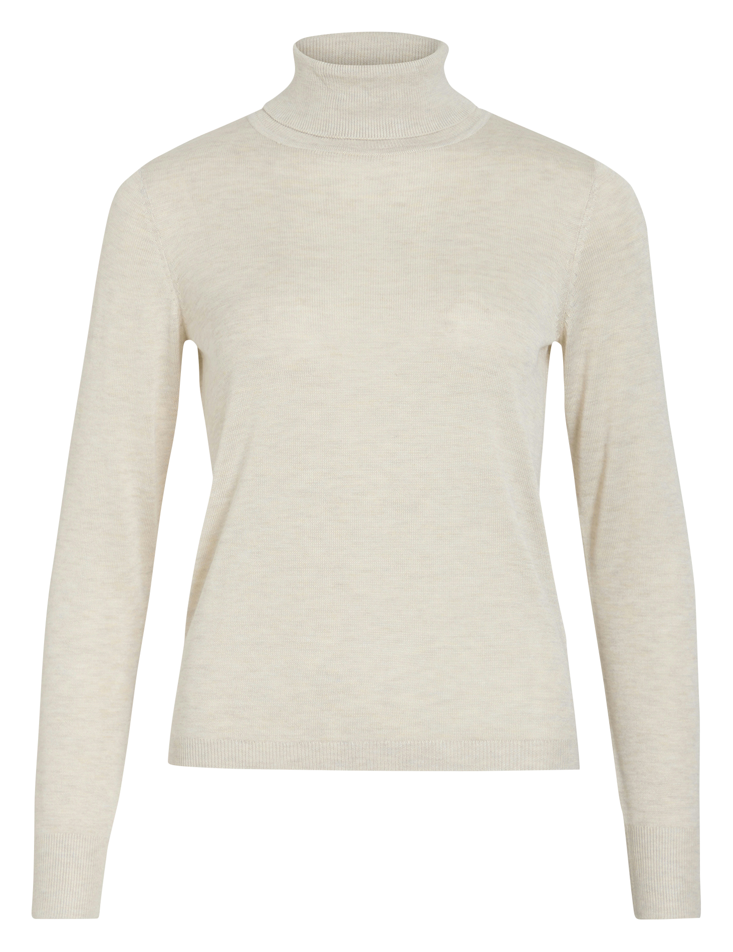 Pull col roulé  VILA Beige