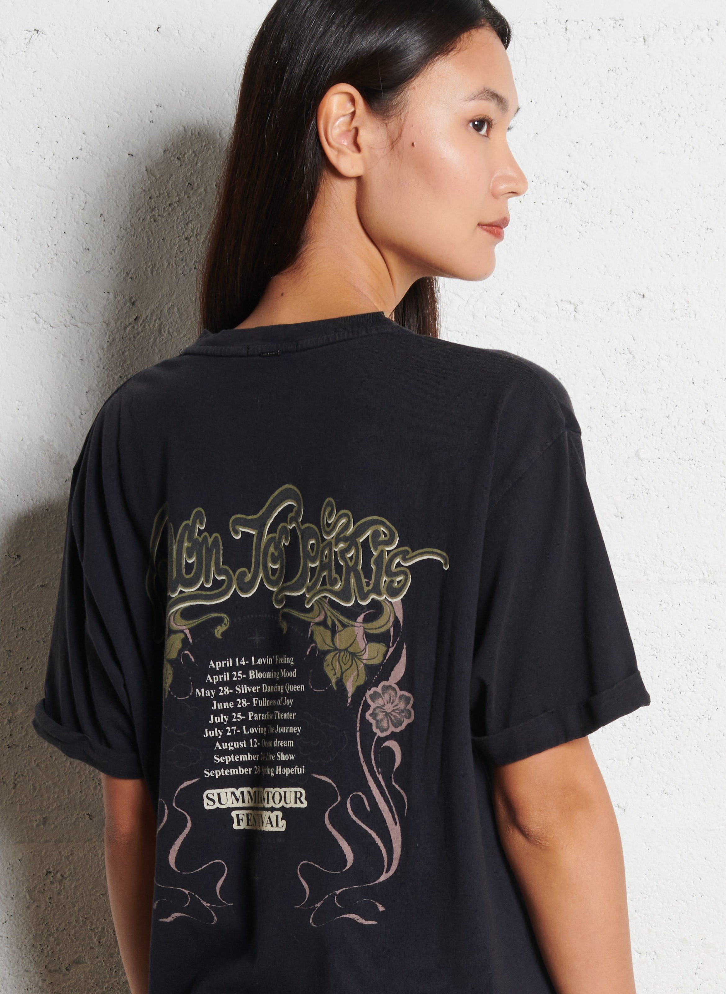 Tee-shirt col rond en coton  IKKS Gris