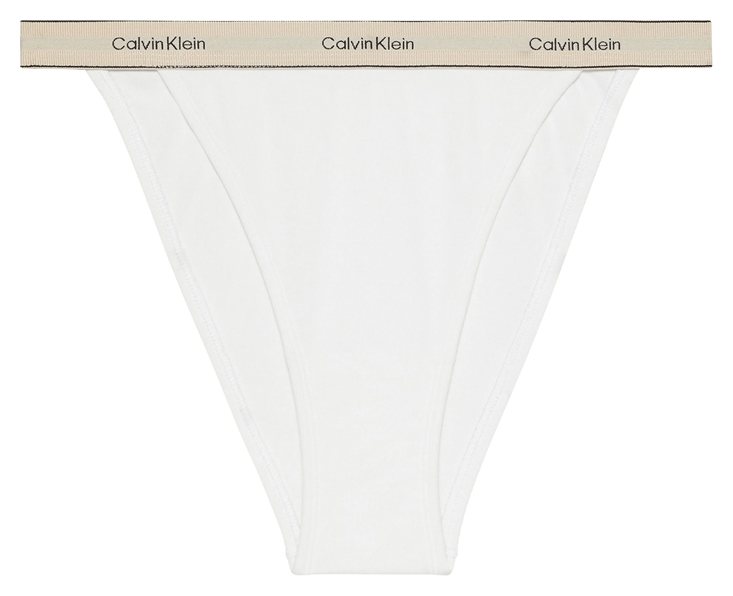 Tanga en coton mélangé CALVIN KLEIN UNDERWEAR Blanc