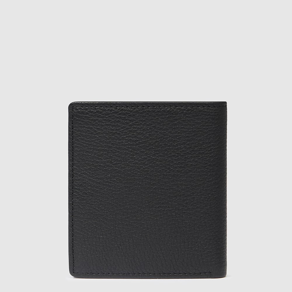 - 100% leather, - 6 cardholder slots, - 1 central compartment, - Size: L10 x H7 cm. PIQUADRO Black