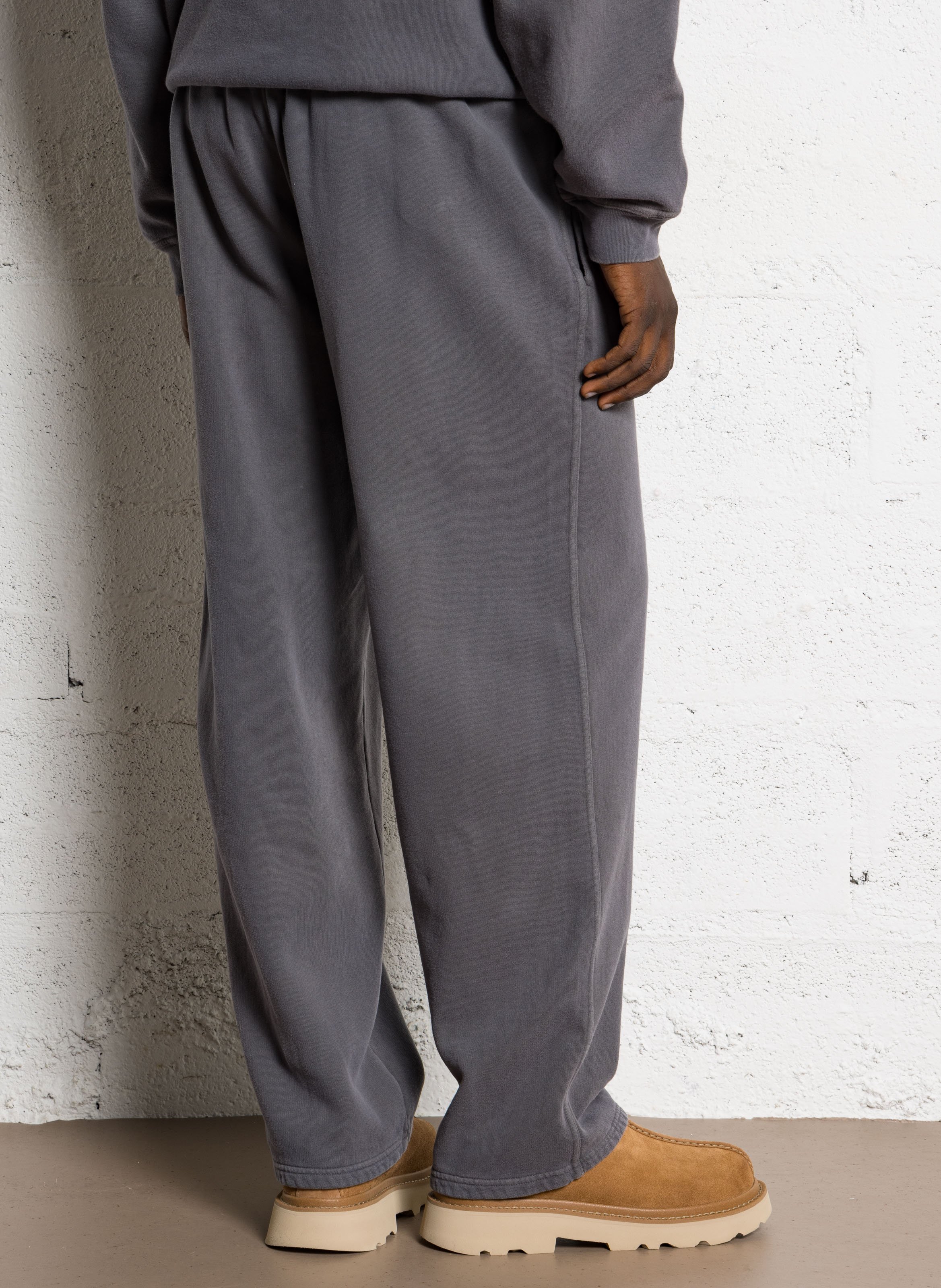 Straight cotton joggers AMERICAN VINTAGE Grey