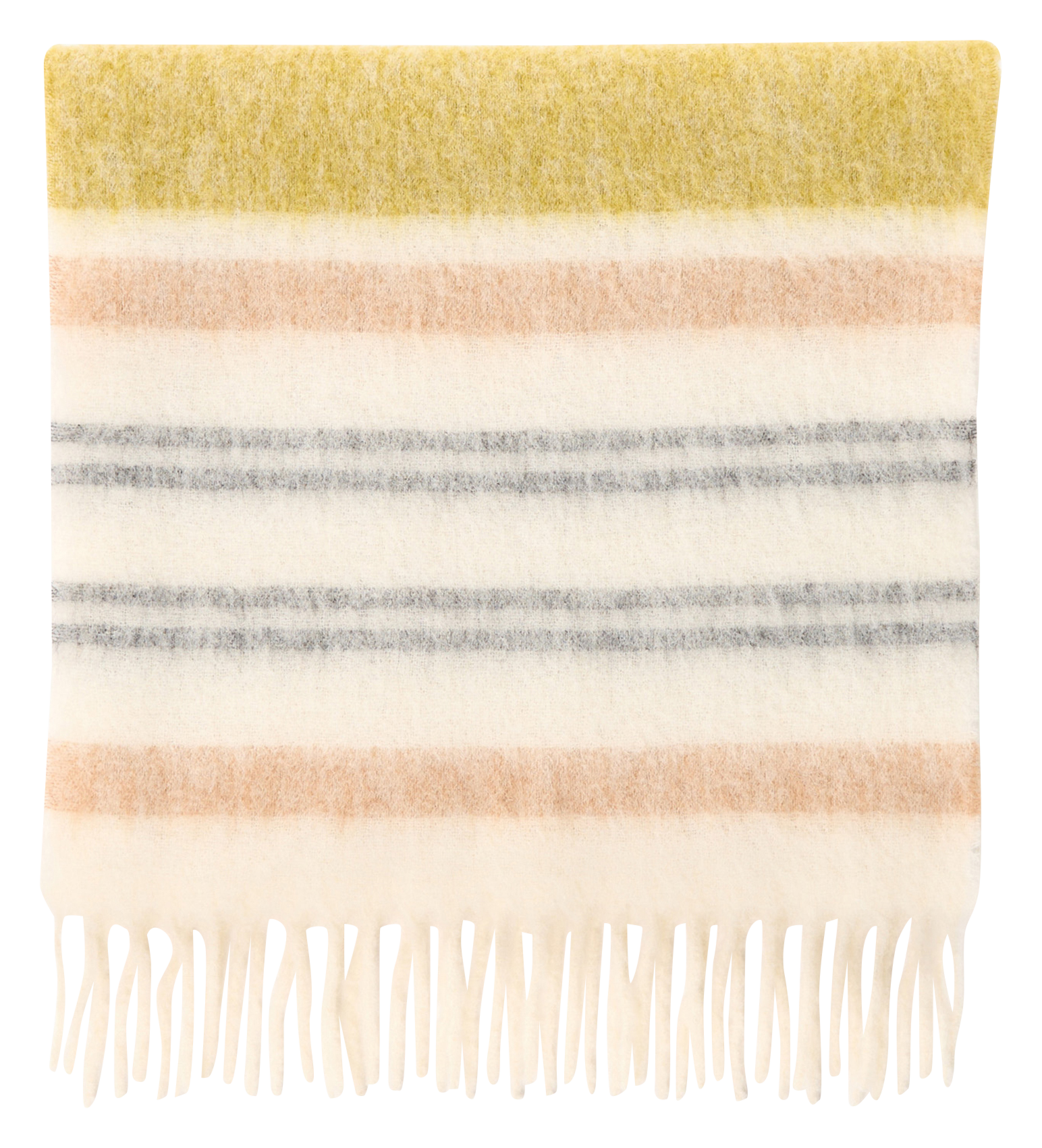 Striped wool blend scarf SAISON 1865 Beige
