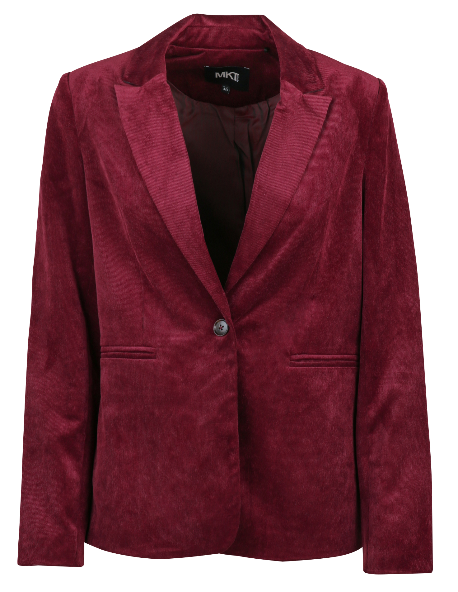 Veste de blazer ajustée col tailleur MKT Rouge