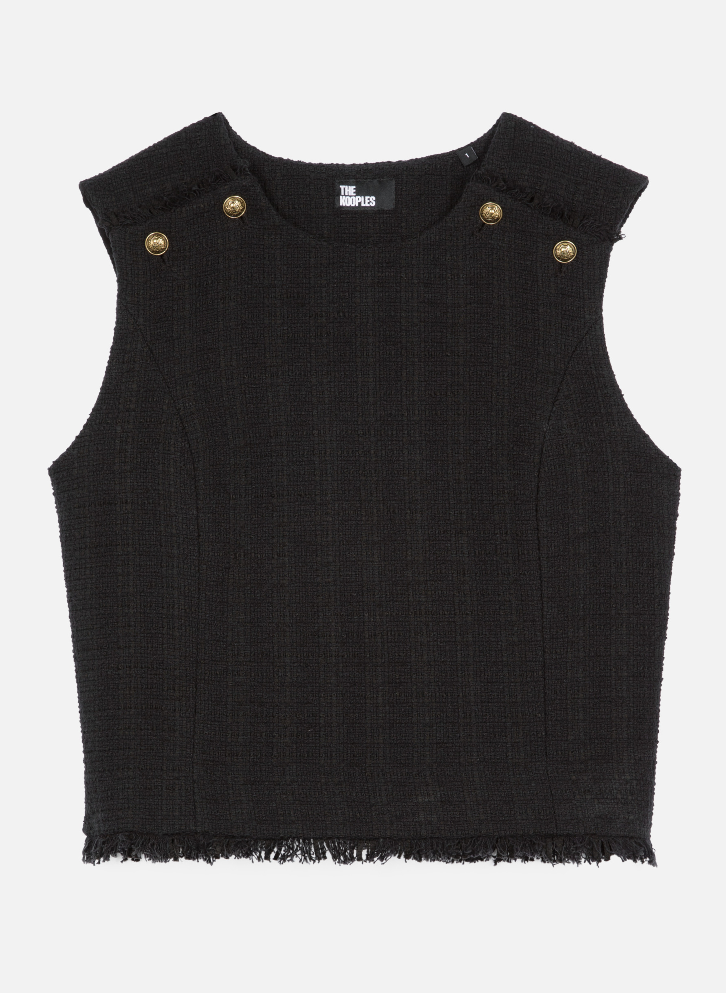 Tweed top THE KOOPLES Black