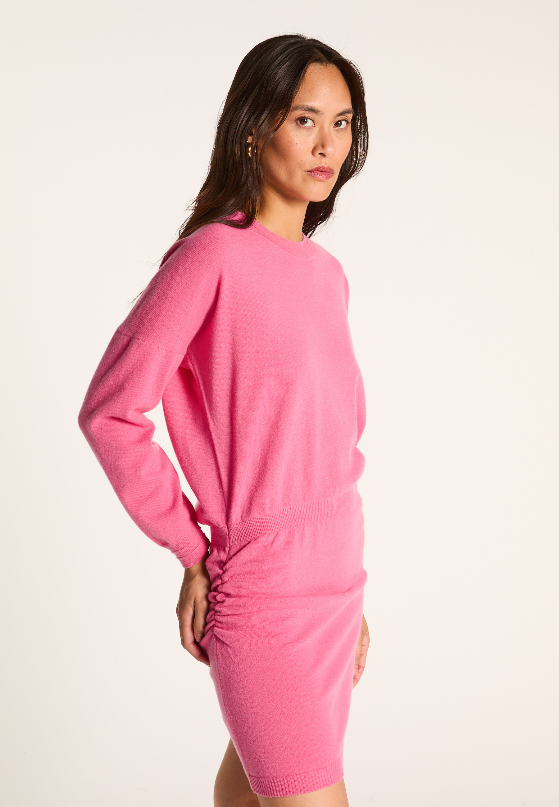 Malilen short wool dress MAISON MONTAGUT Pink