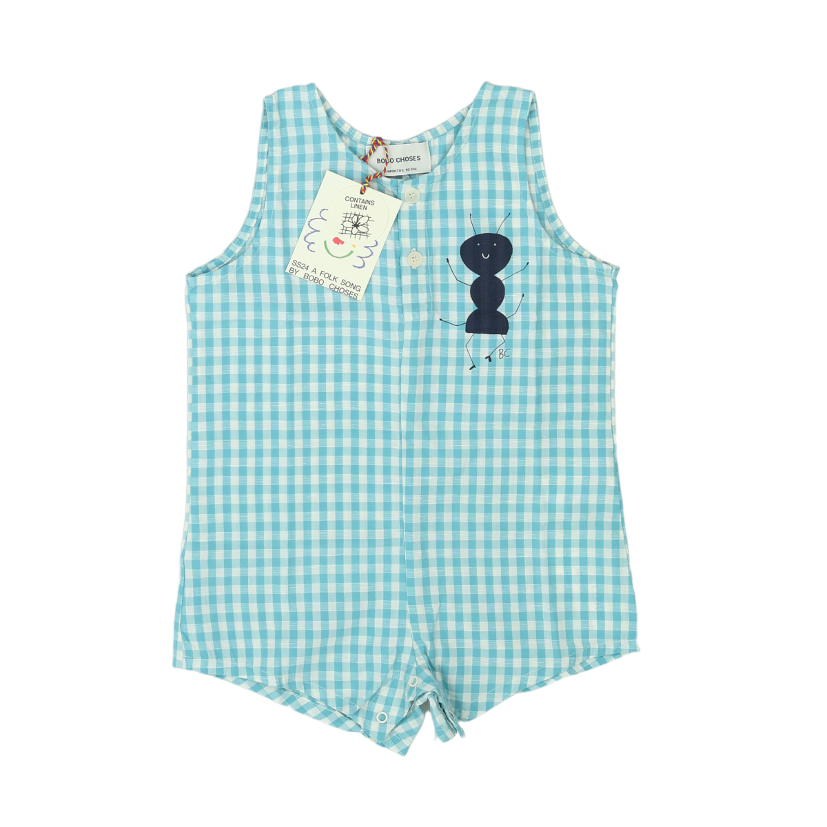 Baby Blue Romper - 24 months BOBO CHOSES - Seconde Main Blue