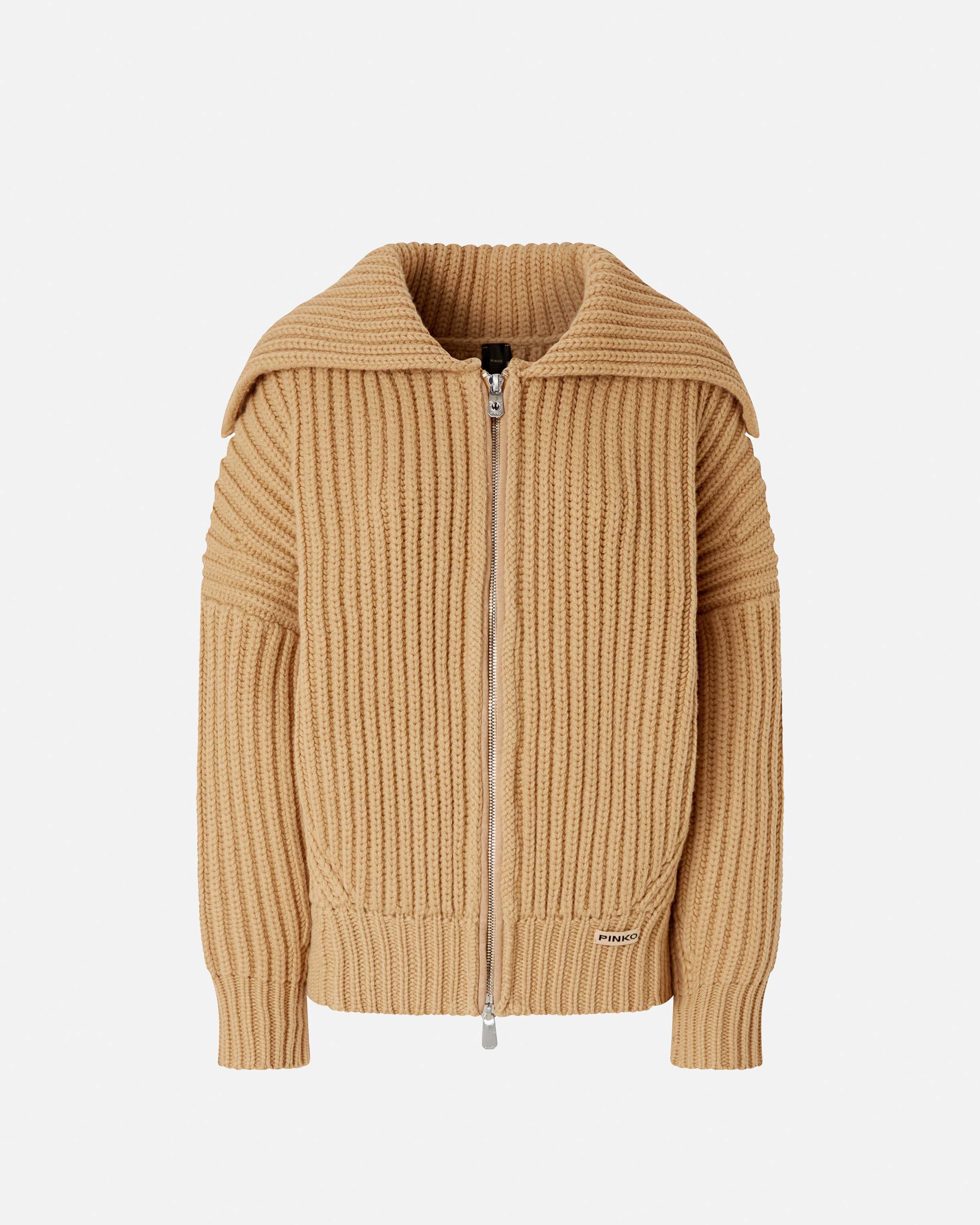 Cardigan with wide ribs PINKO Multicolored