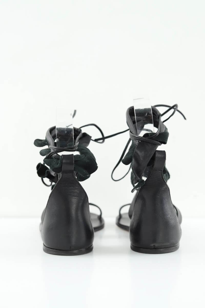 Faux leather sandals ISABEL MARANT - Seconde Main Black