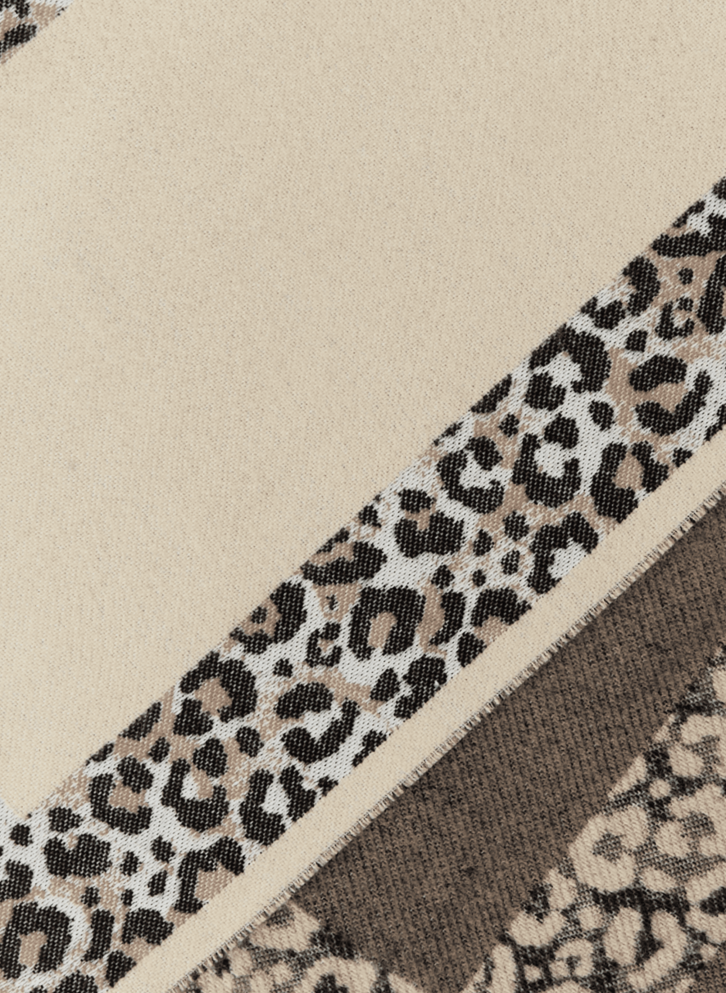 Sjaal met jacquardprint AU PRINTEMPS PARIS Beige
