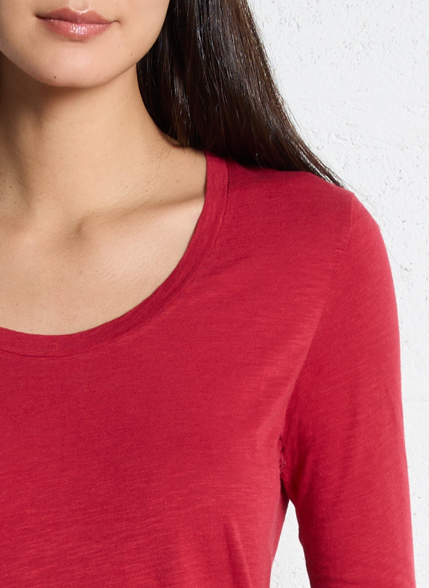 Basic cotton-mix T-shirt AMERICAN VINTAGE Red