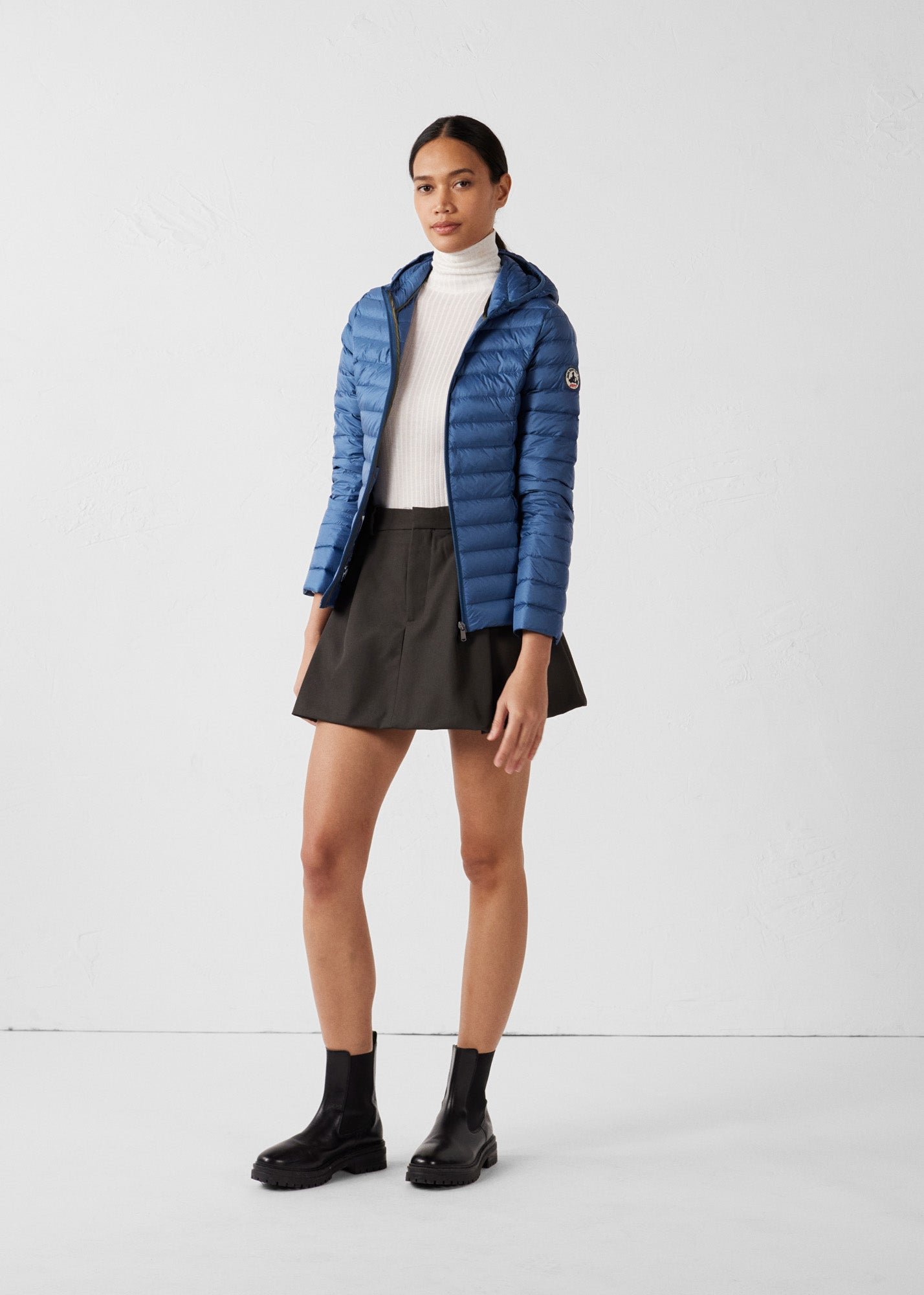 Lightweight hooded puffer jacket Cloe JOTT Blue