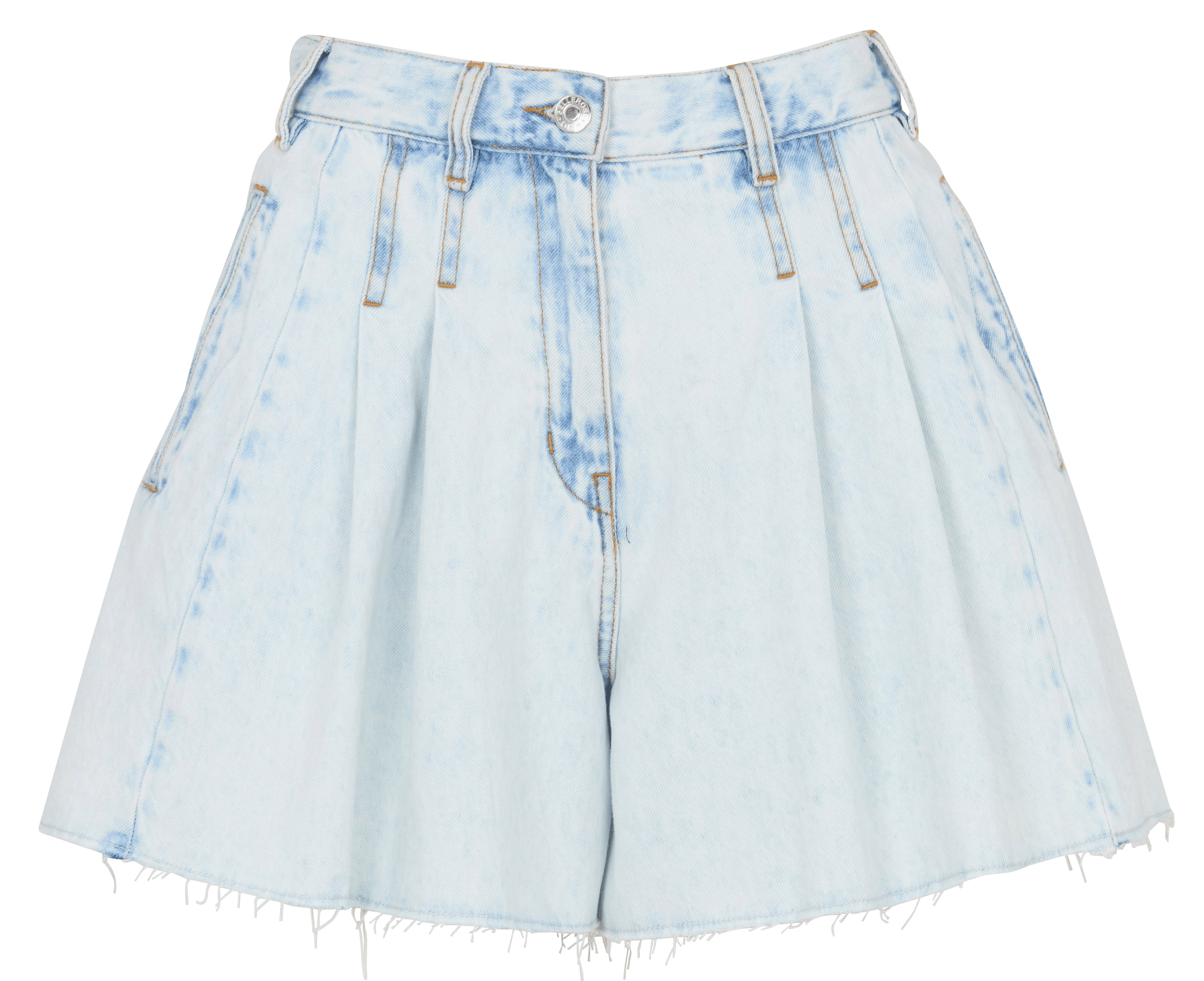 Gerade geschnittene Baumwollshorts BELLEROSE Bleached Jeans