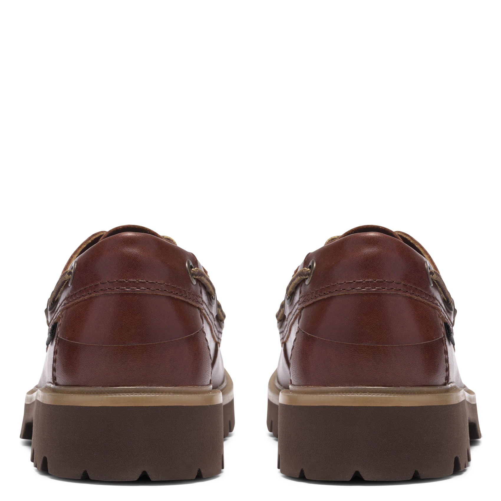Bootschoenen van leer CLARKS Bruin