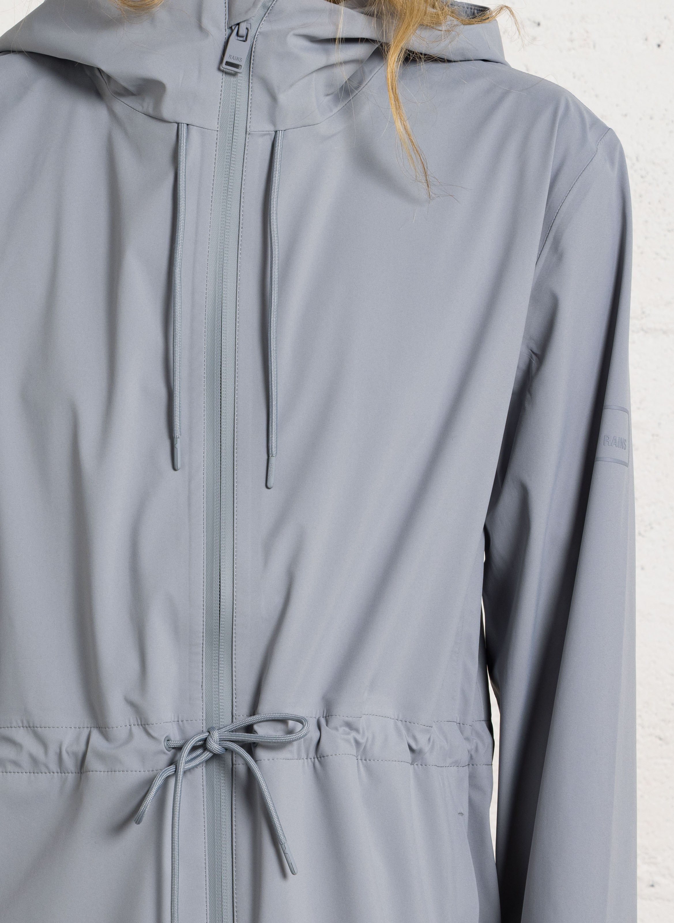 Cotton parka with hood RAINS Blue