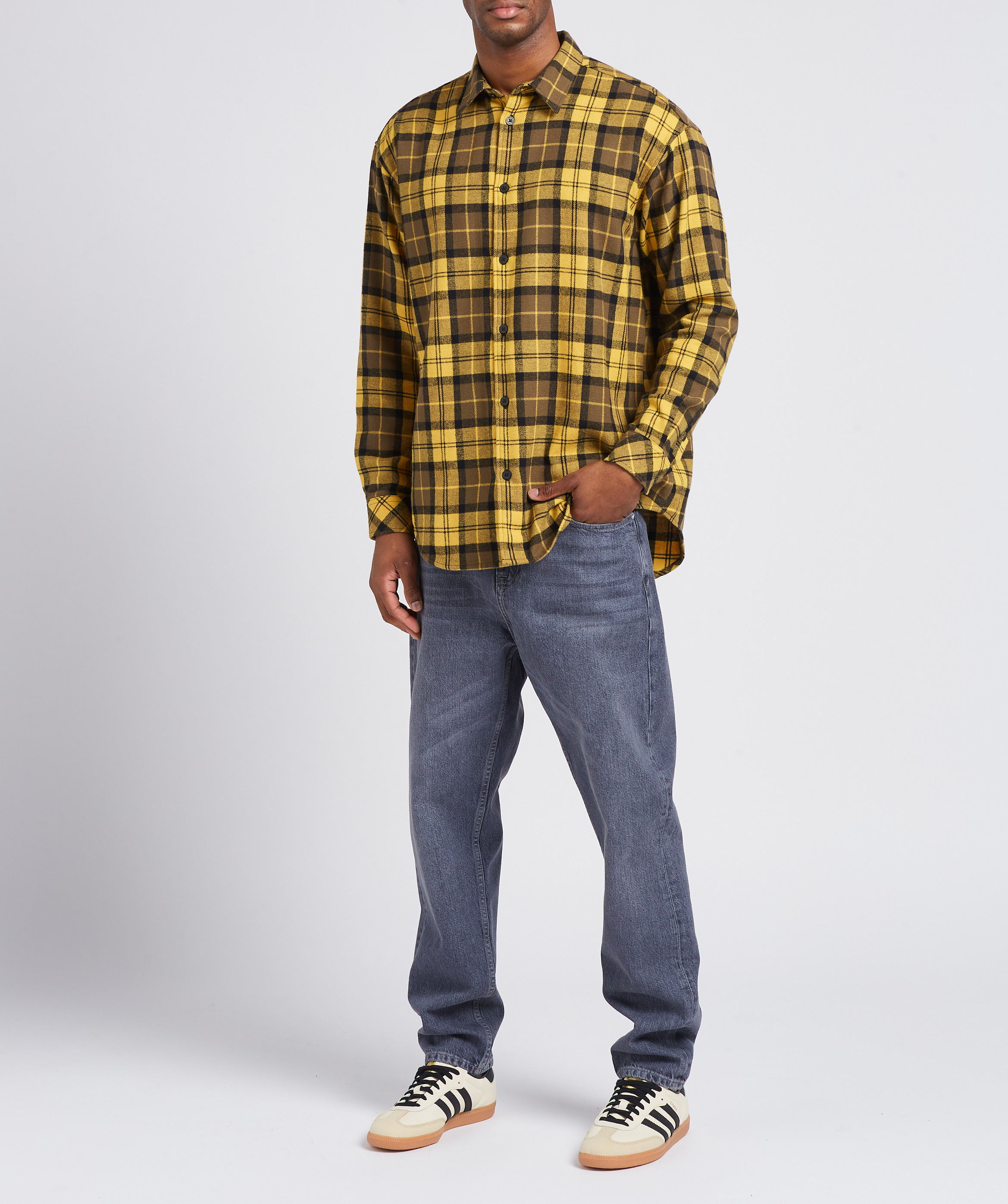 Niedrige Schnürsneaker aus Leder ADIDAS Beige