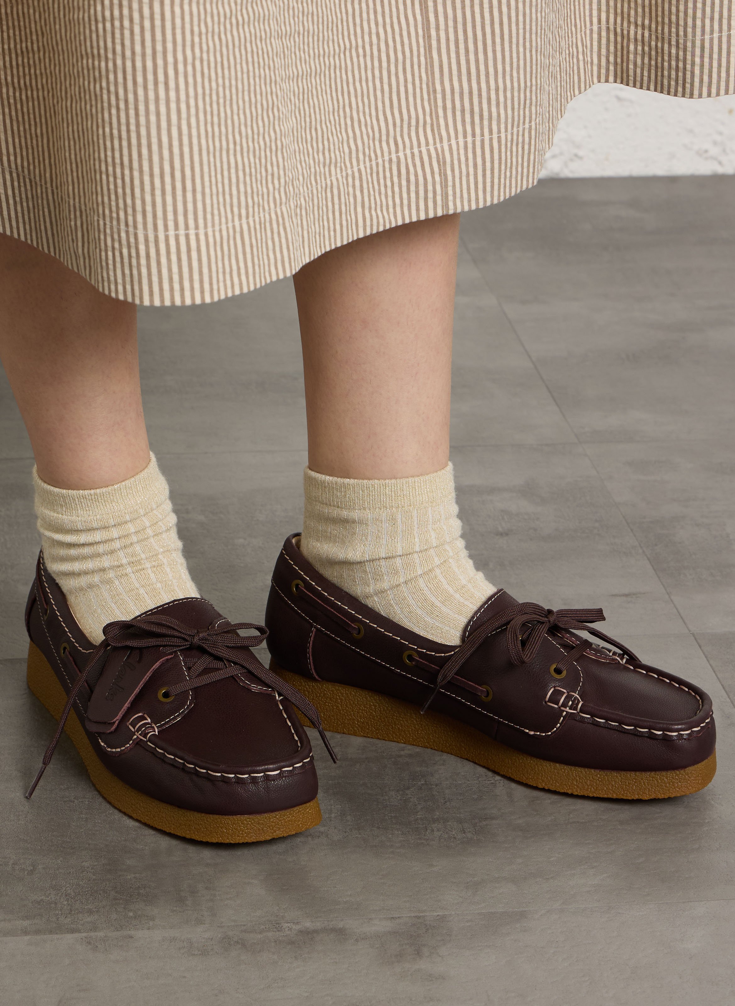 Mocassins en cuir CLARKS Marron