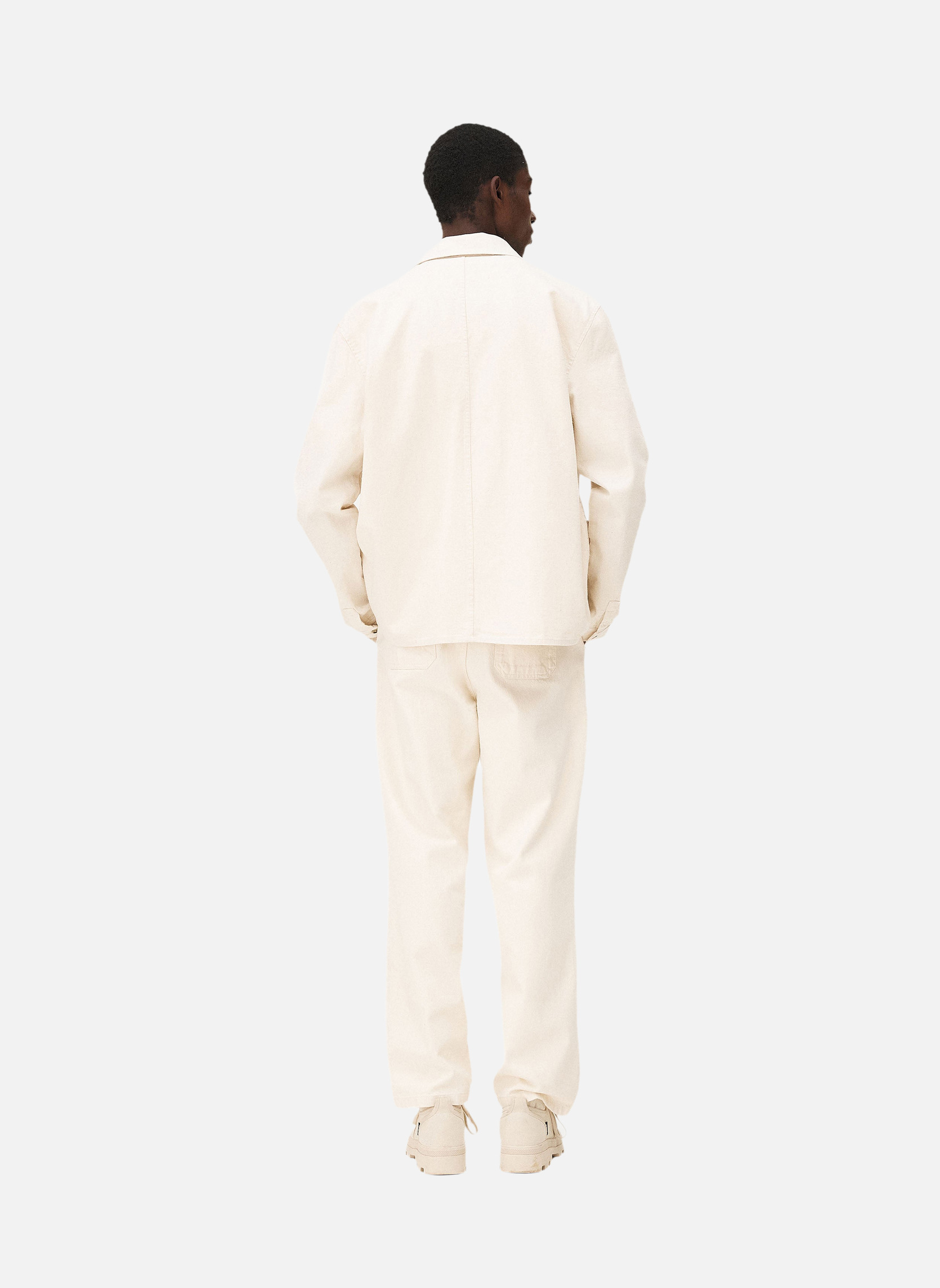 Painter overshirt in ecru color Noyoco Red