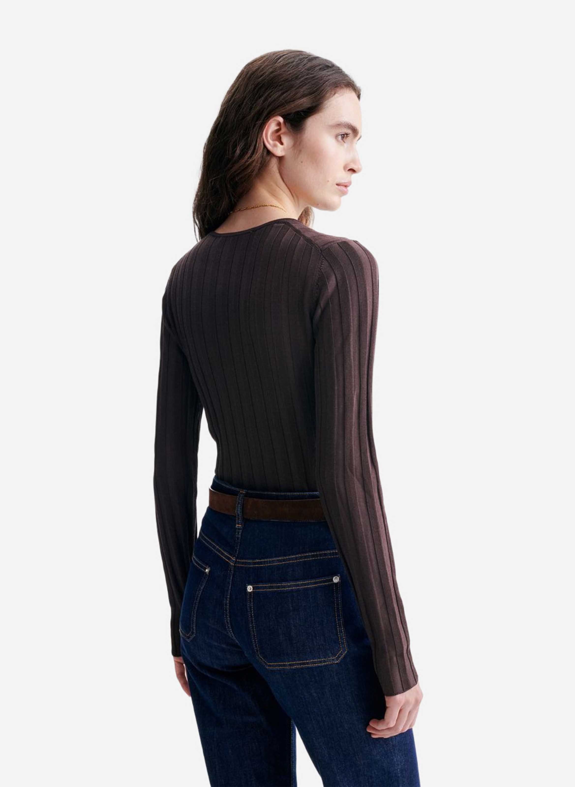 Pull col rond  VANESSA BRUNO Marron