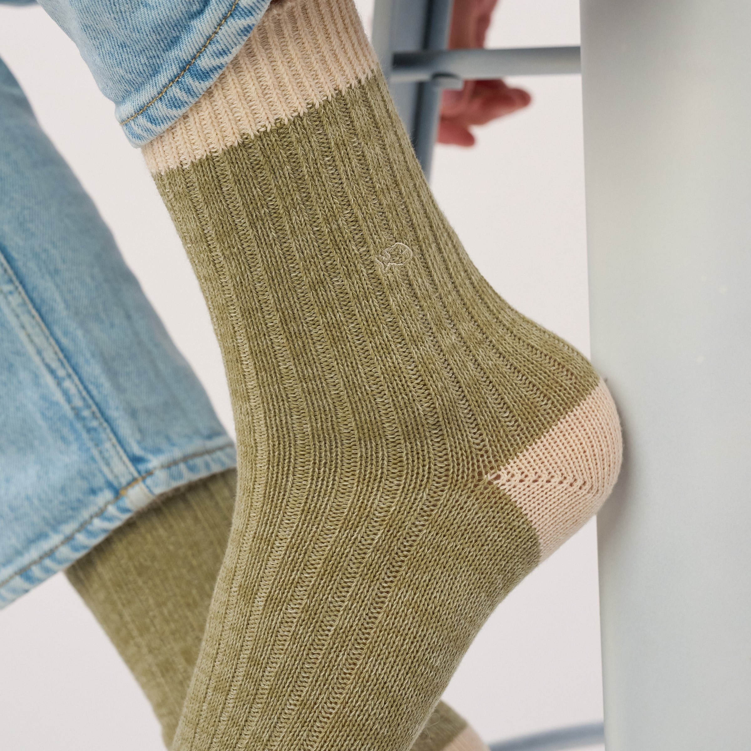 Thick cotton club socks | Green BILLYBELT Men