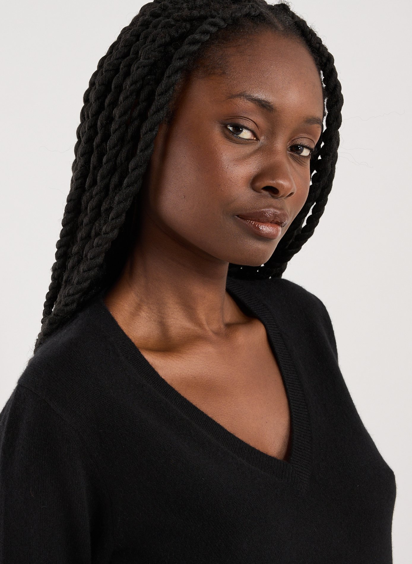 Cashmere sweater AU PRINTEMPS PARIS Black